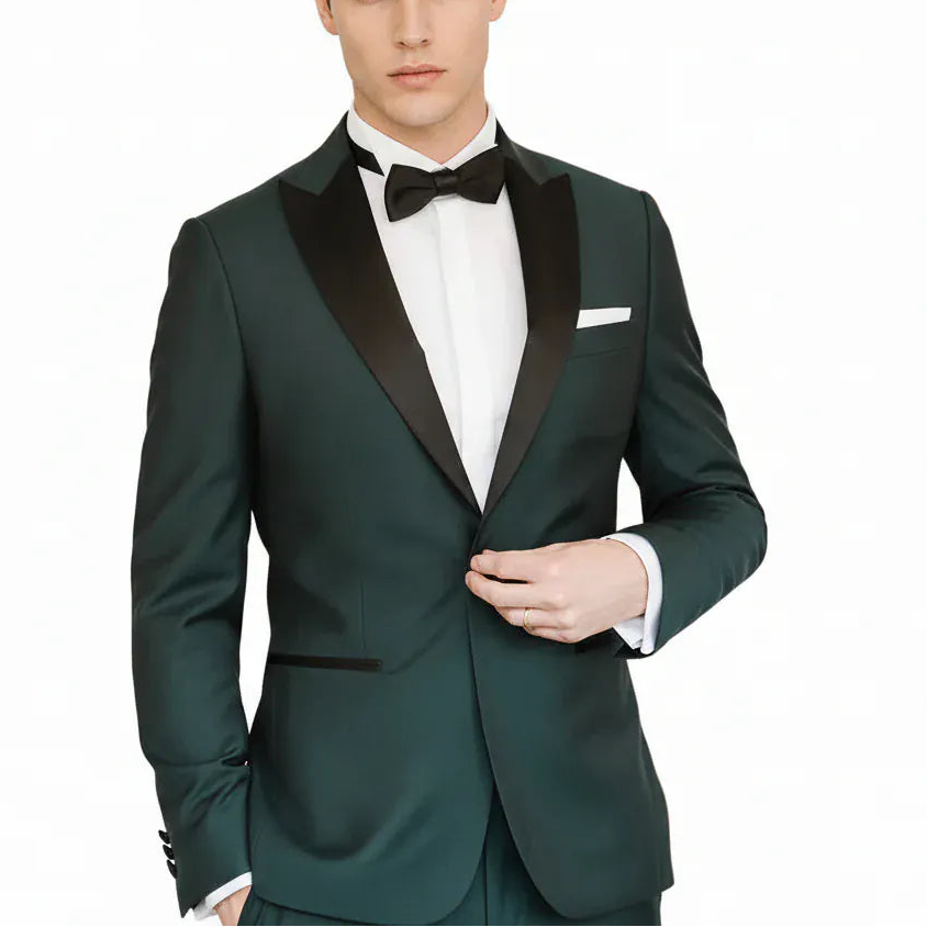 ceehuteey Men's 3 Pieces Men's Multiple occasions Dinner Jacket Fashion for Wedding Groomsmen Suit (Blazer+vest+Pants)