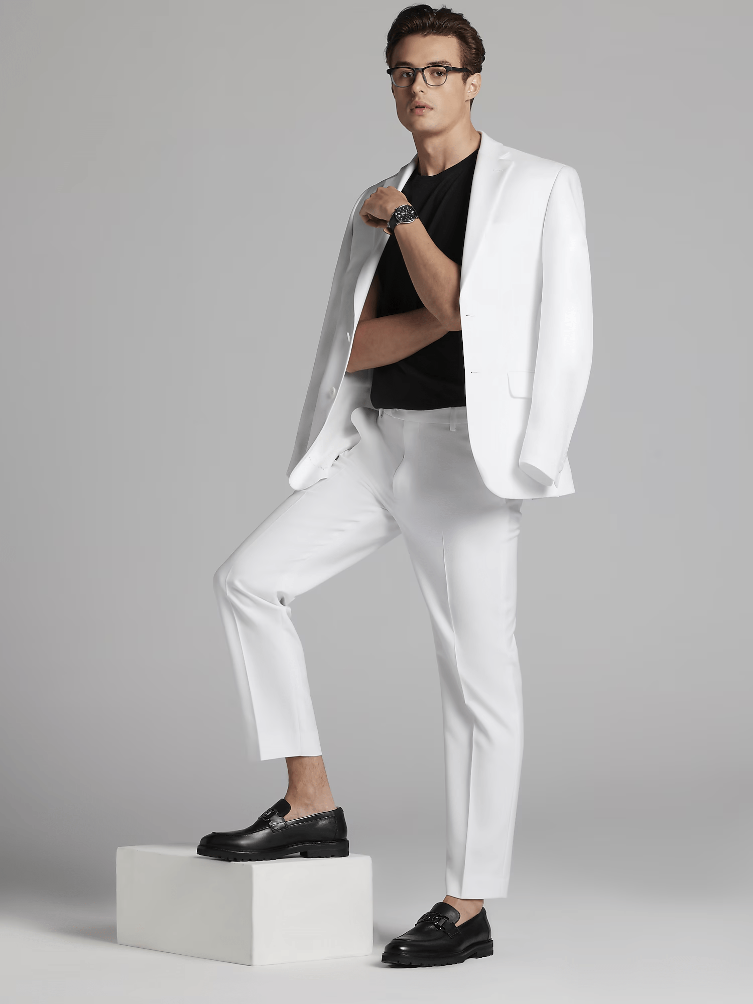 ceehuteey Men's 3-Pieces Modern Fit Notch Lapel Suit (Blazer+vest+Pants)