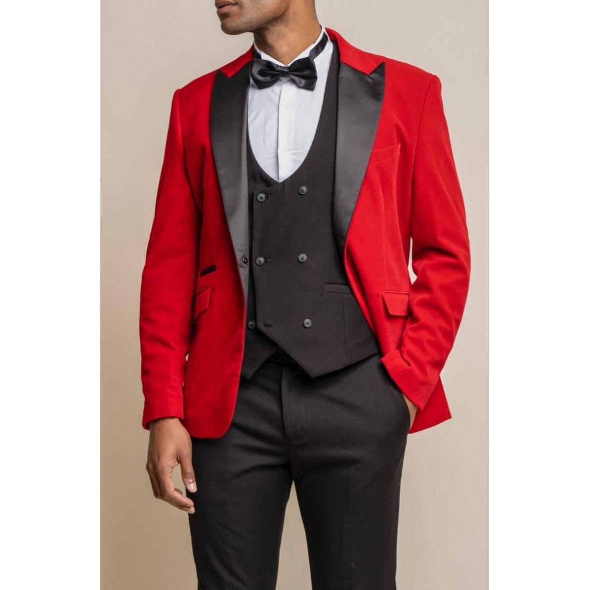 ceehuteey Men's 3 Pieces Velvet Dinner Jacket Fashion for Wedding Groomsmen Suit (Blazer+vest+Pants)