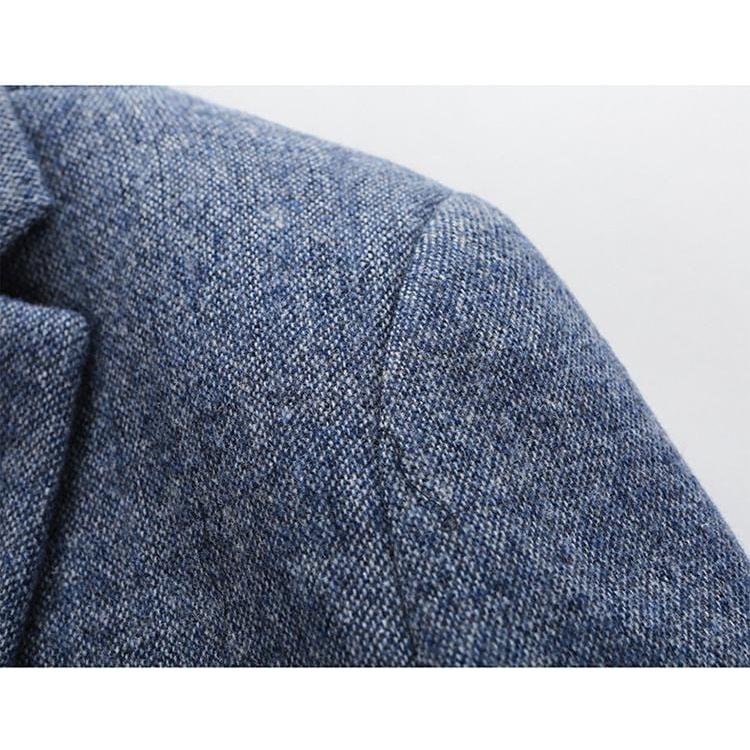 ceehuteey Men's Business Herringbone Notch Lapel Blazer jacket