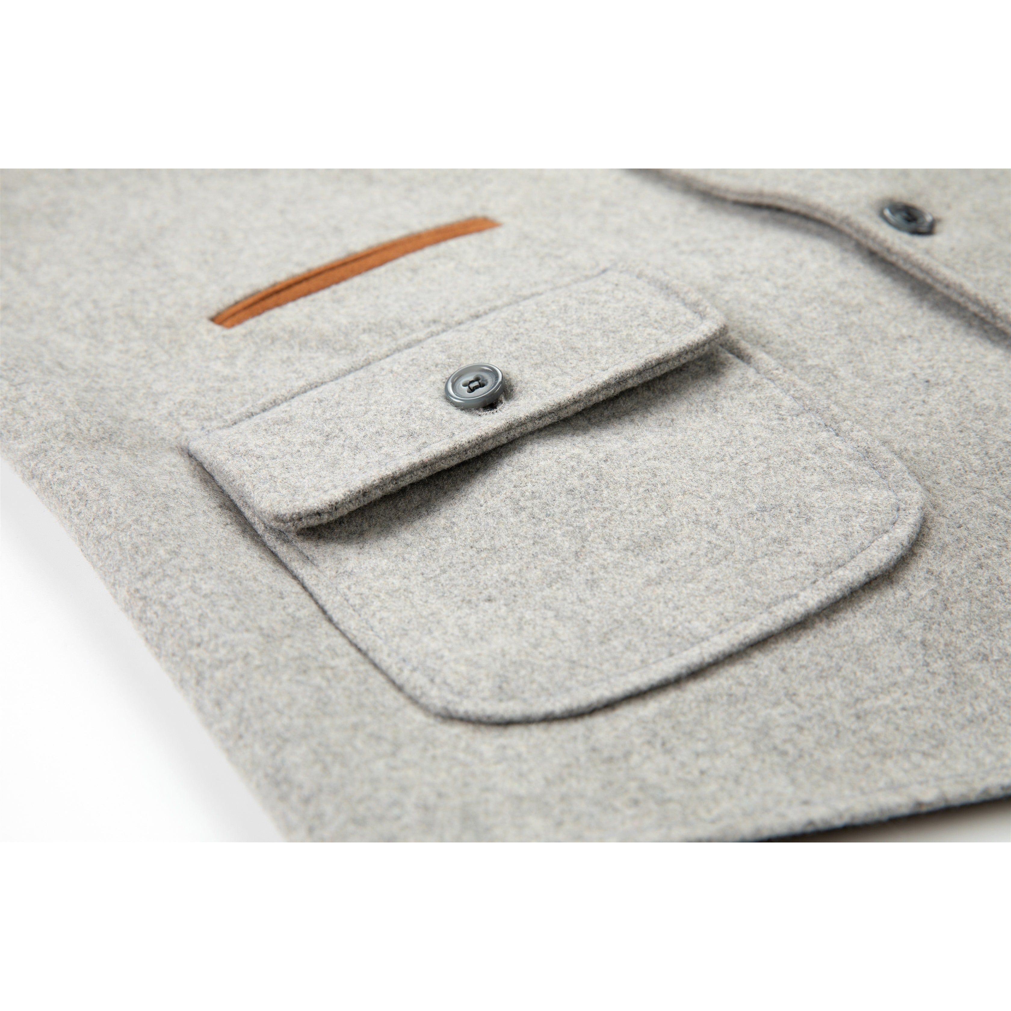 ceehuteey Men's Business V Neck Tweed Classic Flat Waistcoat