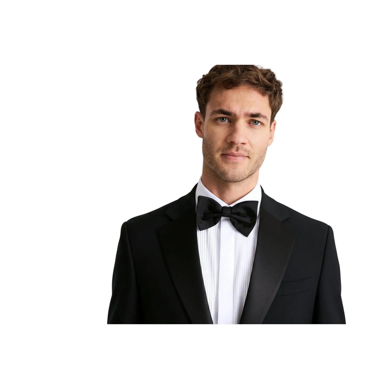 ceehuteey Men's Bussiness Black two-piece Notch Lapel Slim Fit Suit (Blazer+Pants)