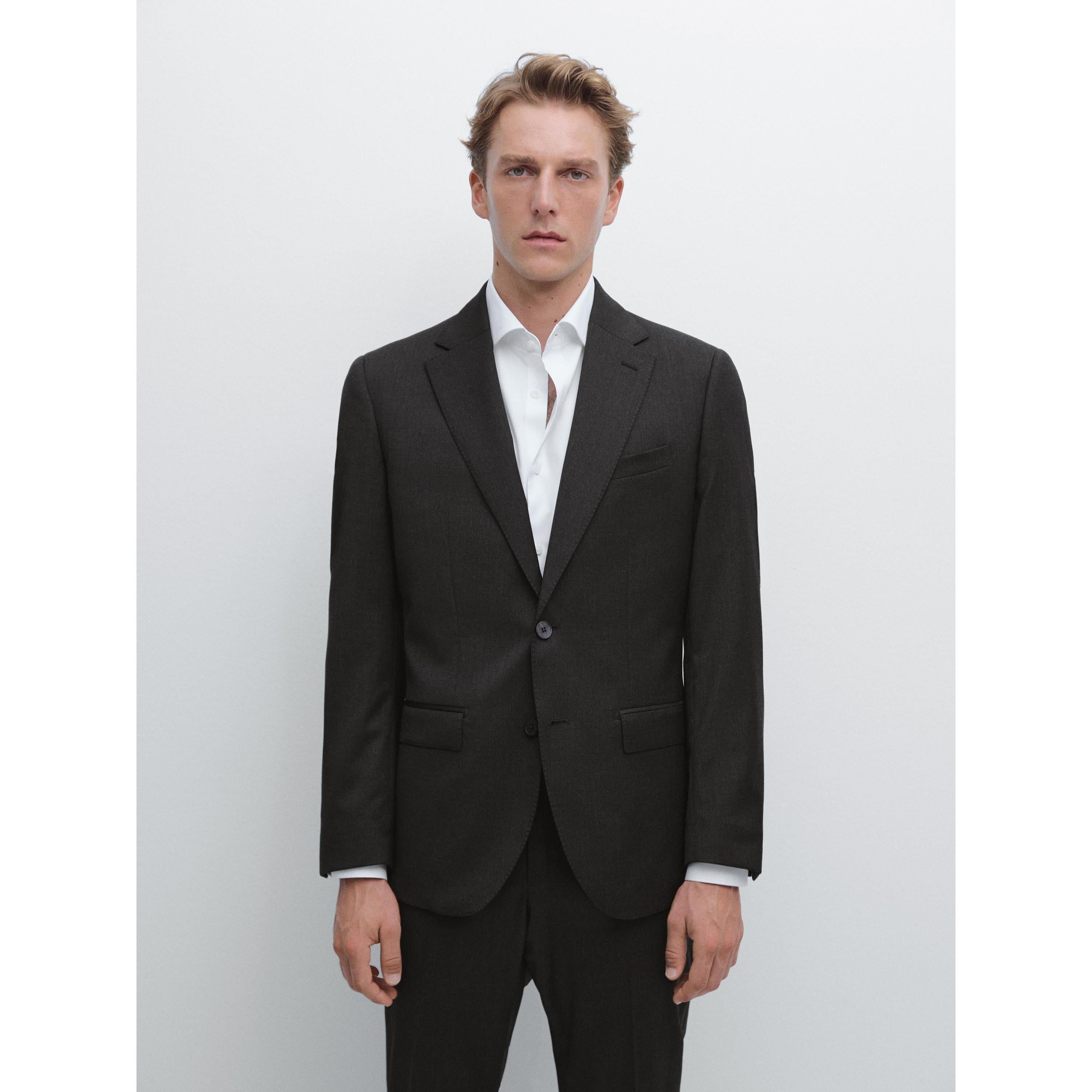 ceehuteey Men's Bussiness two-piece Notch Lapel Slim Fit Suit (Blazer+Pants)