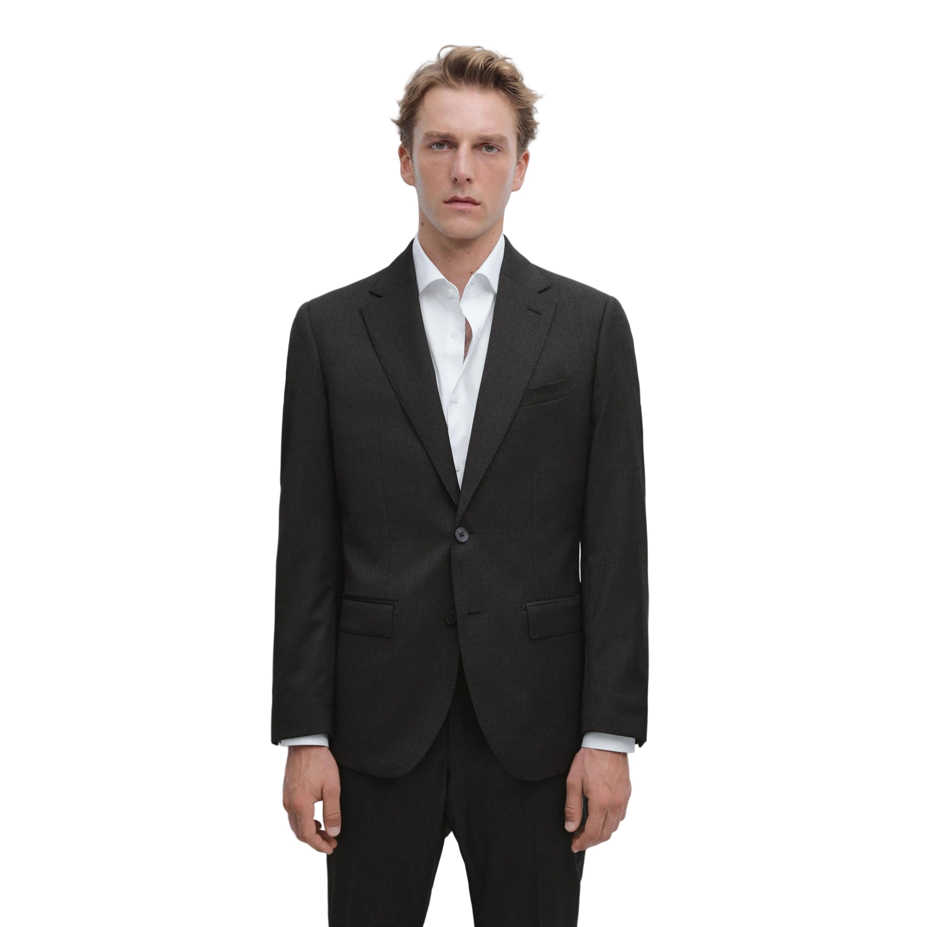 ceehuteey Men's Bussiness two-piece Notch Lapel Slim Fit Suit (Blazer+Pants)