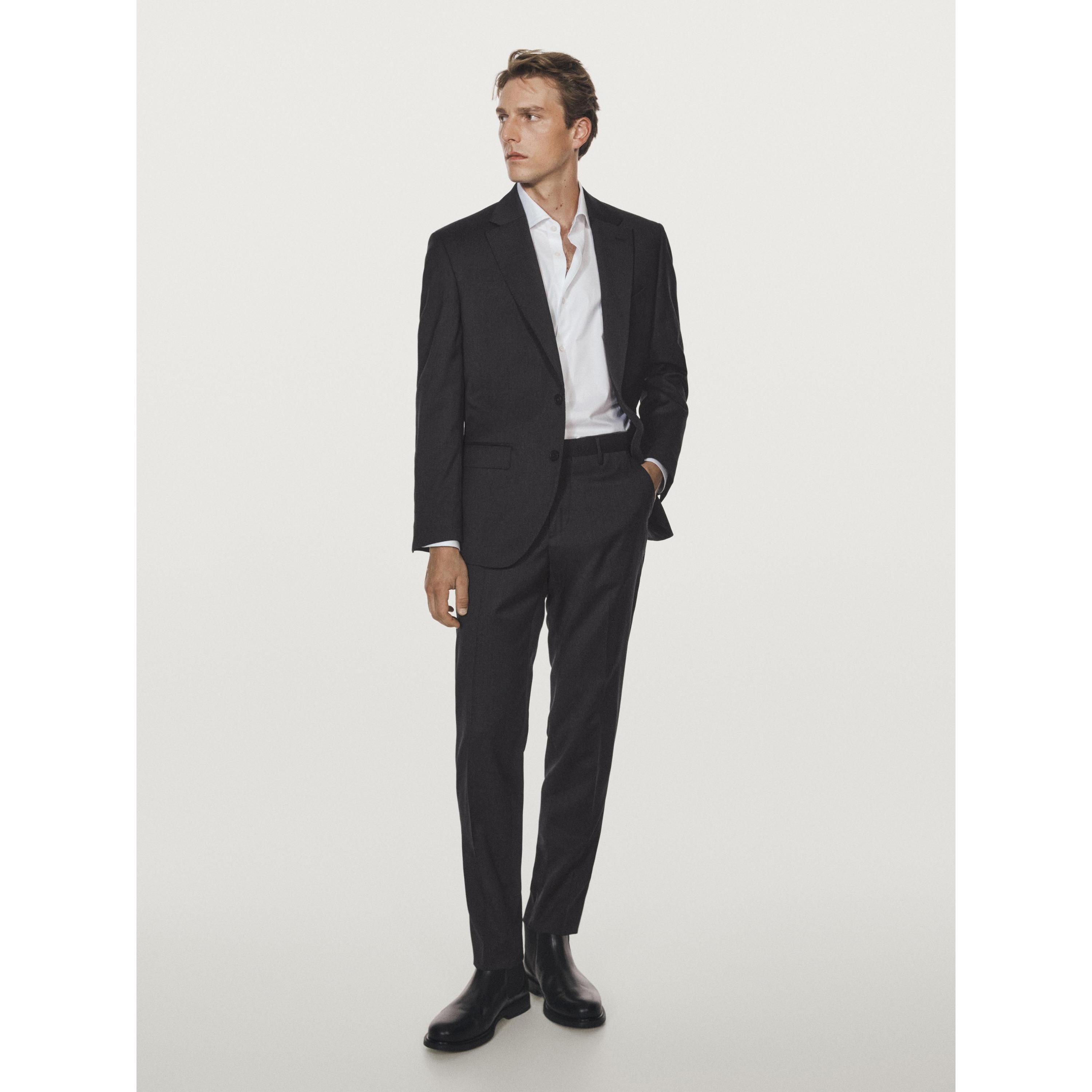 ceehuteey Men's Bussiness two-piece Notch Lapel Slim Fit Suit (Blazer+Pants)