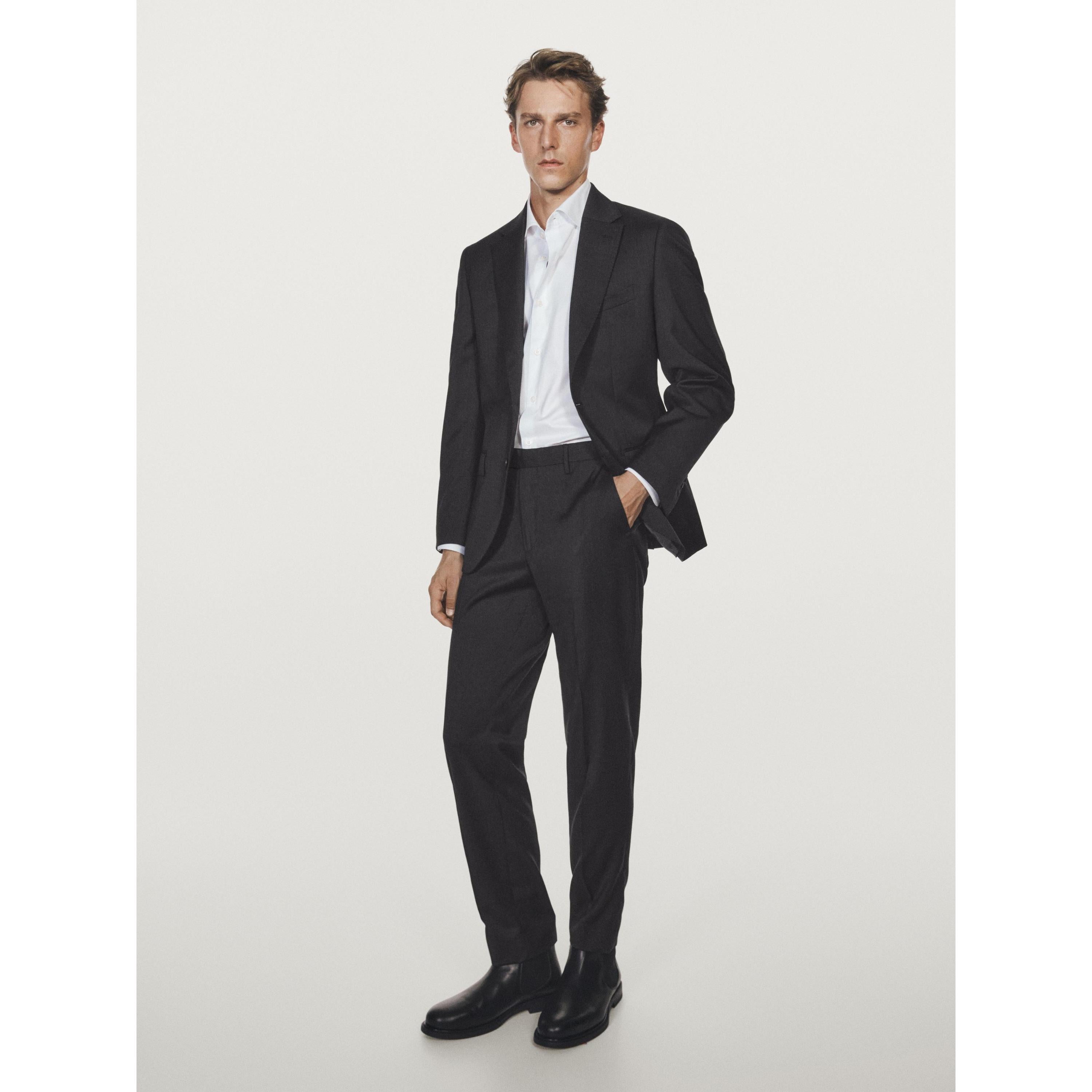 ceehuteey Men's Bussiness two-piece Notch Lapel Slim Fit Suit (Blazer+Pants)