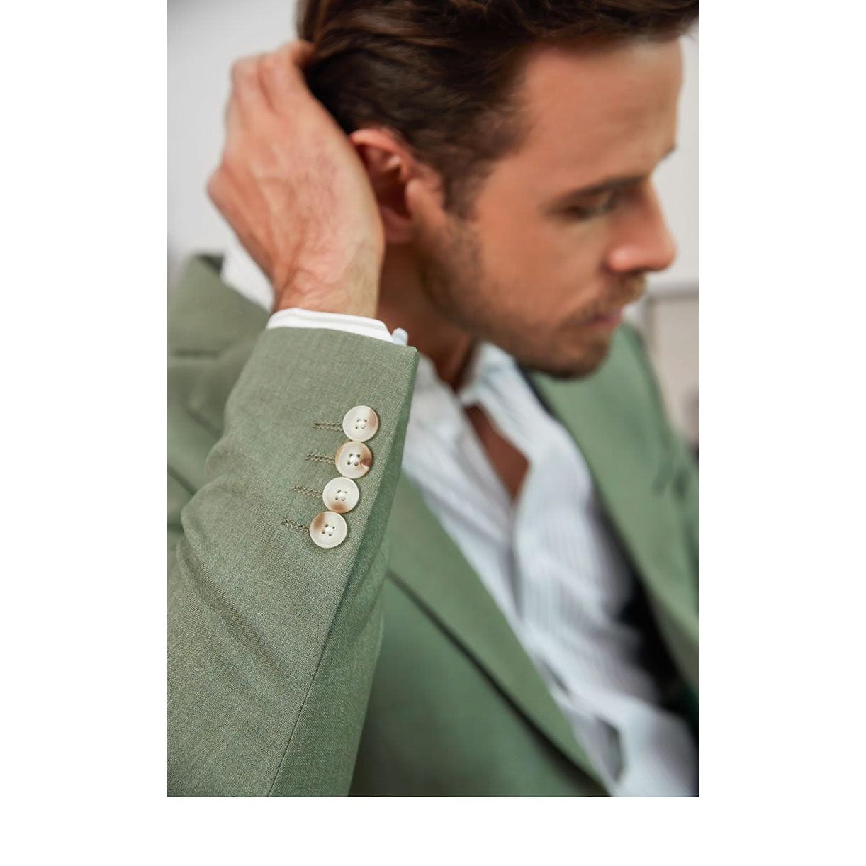 ceehuteey Men's Fashion Notch Lapel Regular Fit Blazer suit (Blazer+Pants)