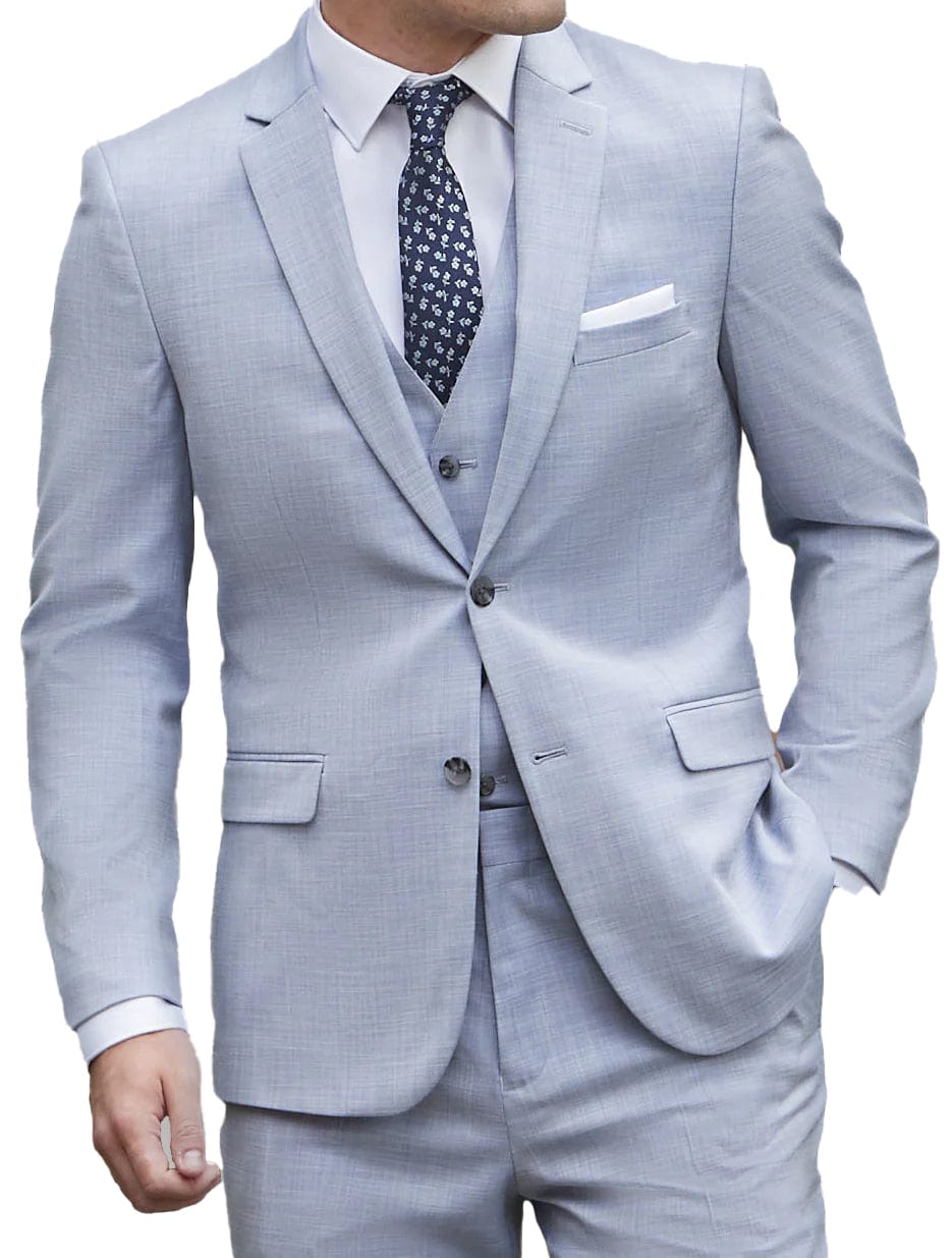 ceehuteey Men's Fashion summer Linen Regular Fit Notch Lapel Suit(Blazer+vest+Pants)