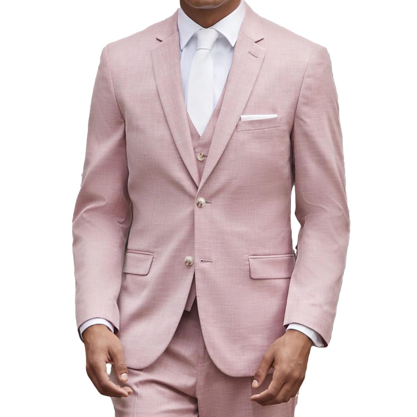 ceehuteey Men's Fashion summer Linen Regular Fit Notch Lapel Suit(Blazer+vest+Pants)