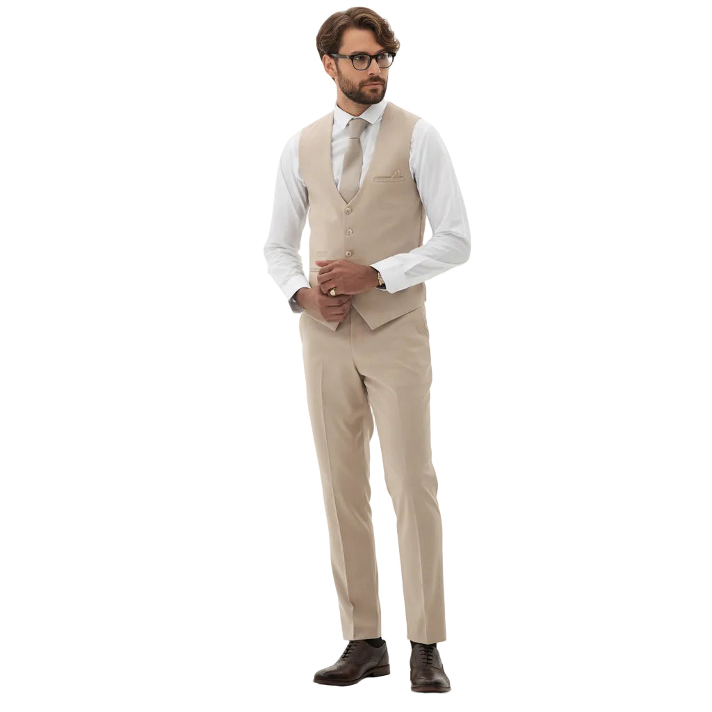 ceehuteey Men's Fashion three-piece Suit in Light Green Signature Notch Lapel Multiple Occasions Tuxedos For Wedding (Blazer+vest+Pants)