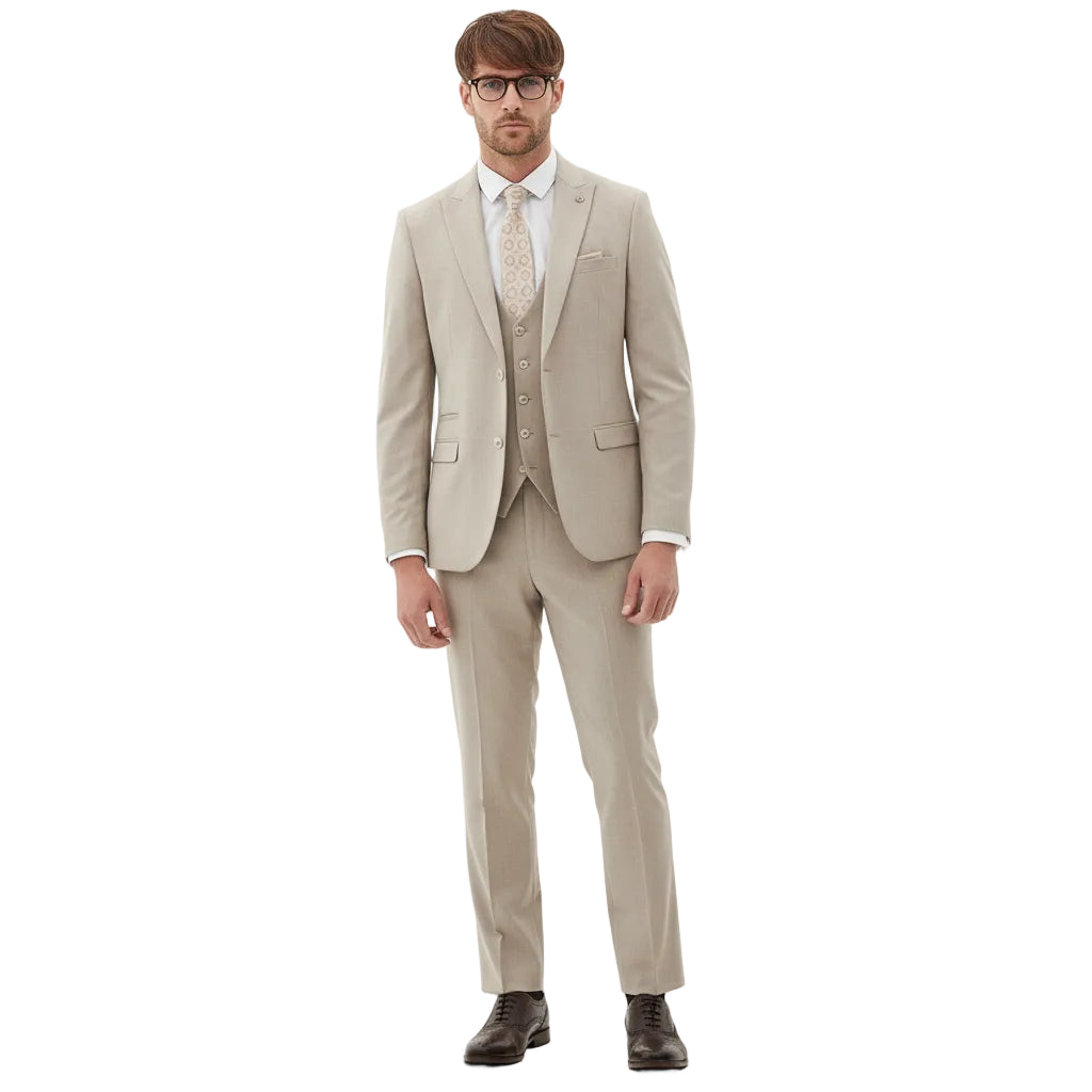 ceehuteey Men's Fashion three-piece Suit in Light Green Signature Notch Lapel Multiple Occasions Tuxedos For Wedding (Blazer+vest+Pants)