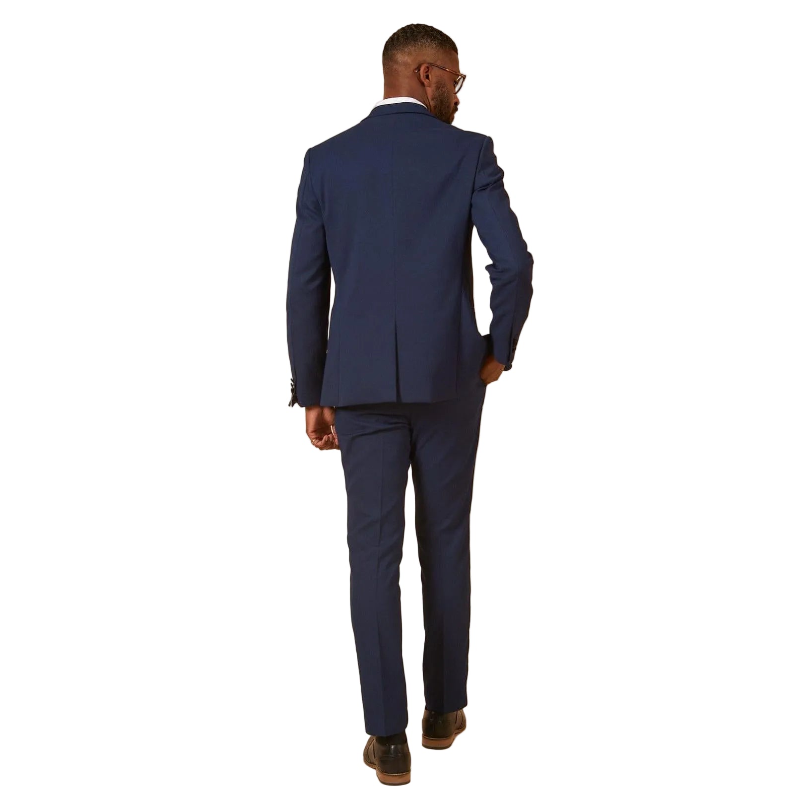 ceehuteey Men's Fashion three-piece Suit in Royal Blue Signature Peak Lapel Multiple Occasions Tuxedos For Wedding (Blazer+vest+Pants)