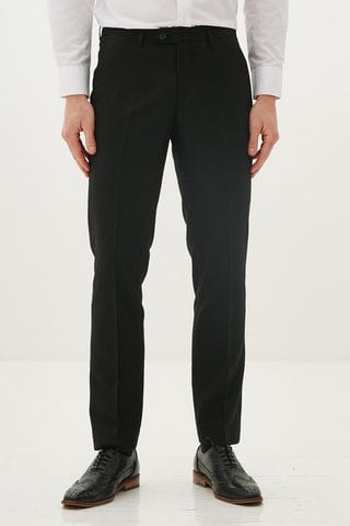 ceehuteey Men's Fashion two-piece Suit in Black Peak Lapel Multiple Occasions Tuxedos For Wedding (Blazer+Pants)