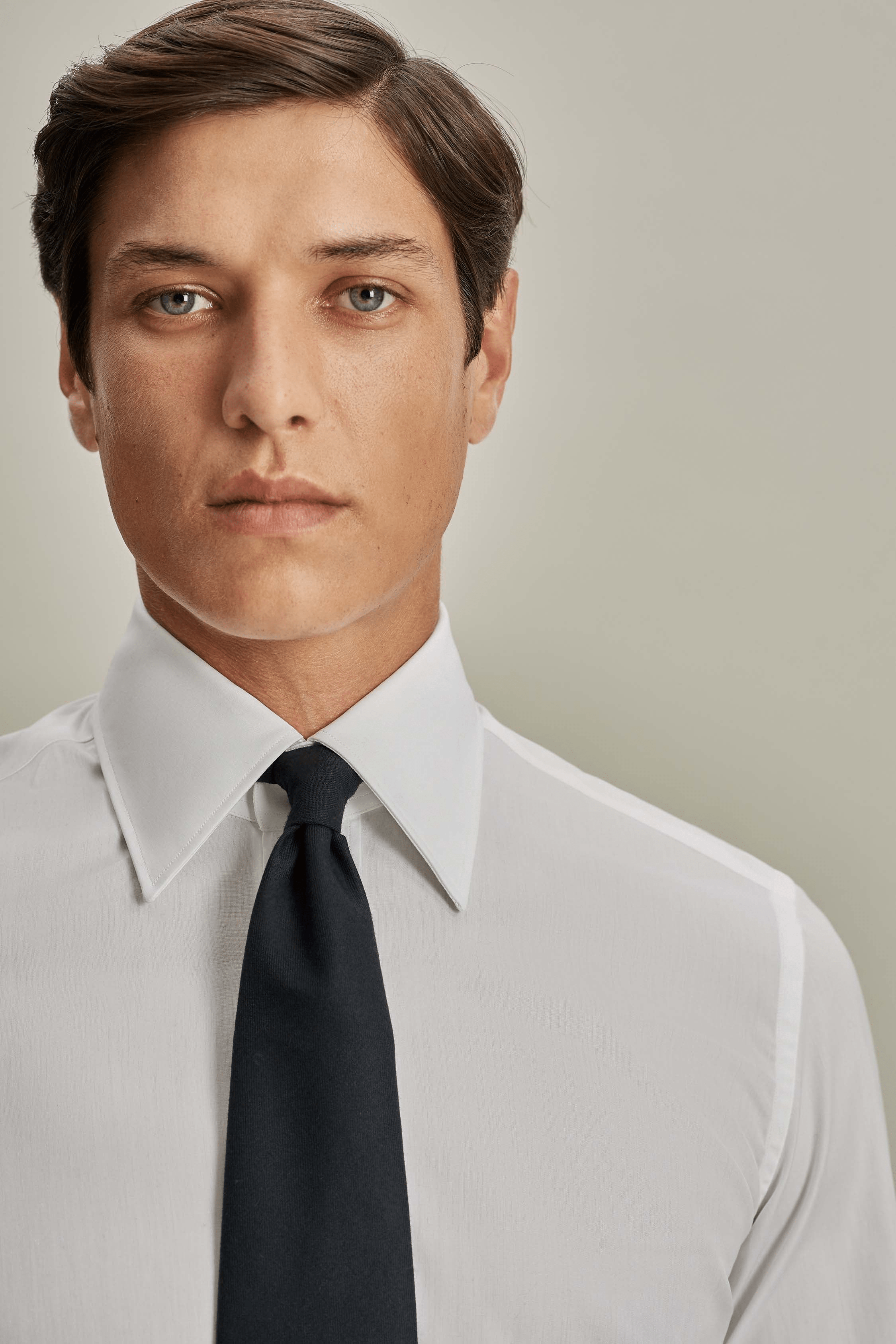 ceehuteey Men's Formal Business Slim Fit Blend Plain Shirt