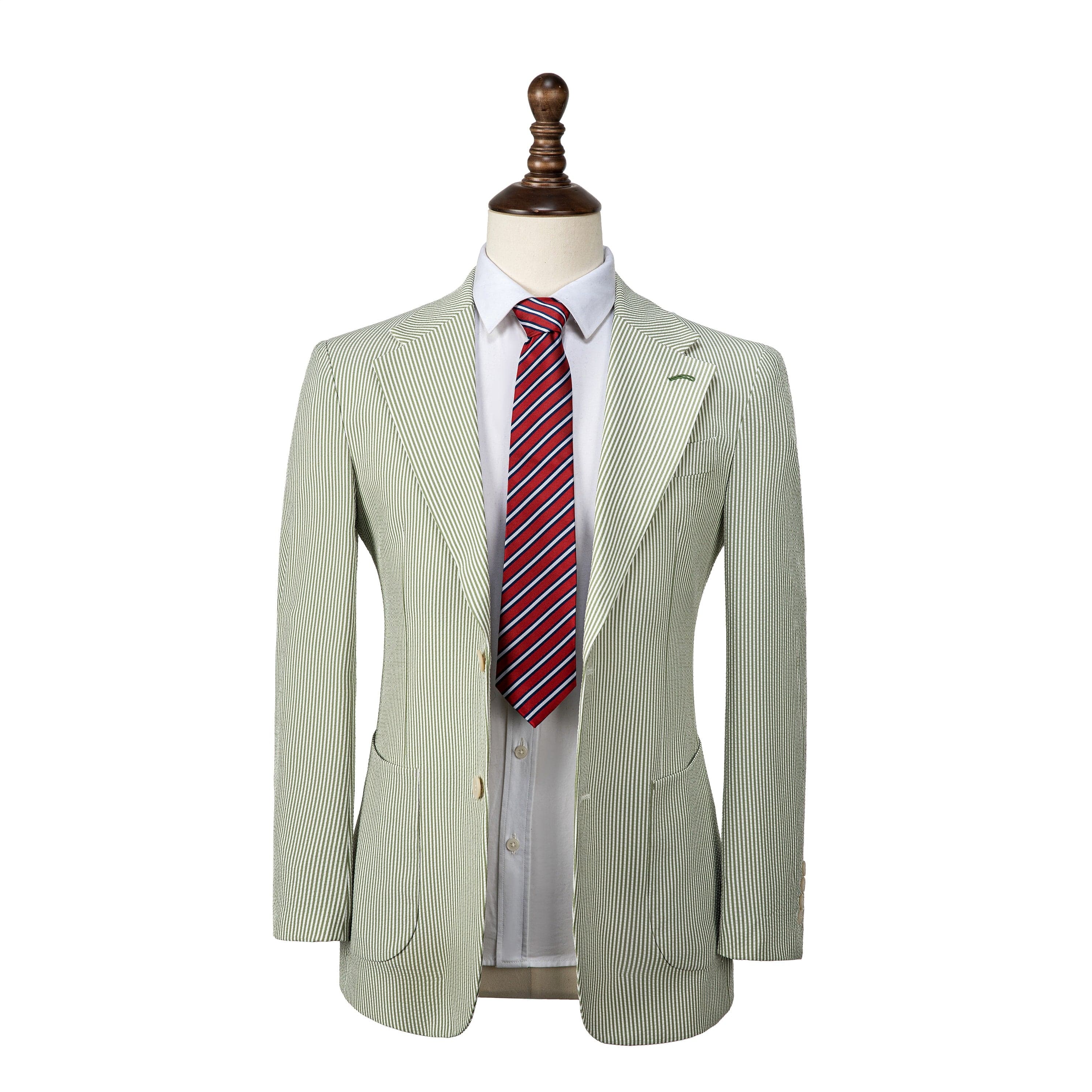 ceehuteey Men's Formal Striped 2 Pieces Notch Lapel Bussiness Suit Tuxedos (Blazer+Pants)