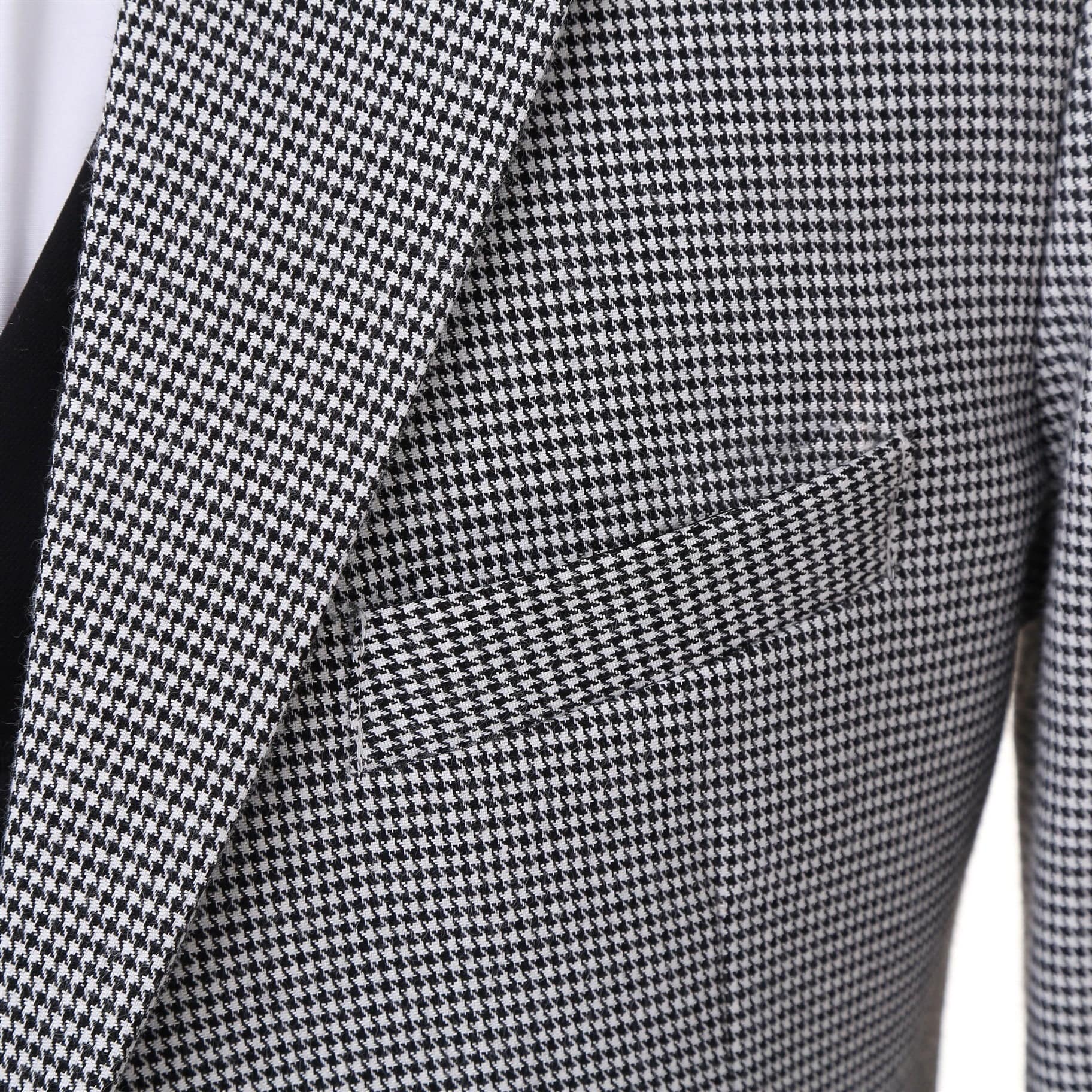 ceehuteey Men's Houndstooth Formal Notch Lapel for wedding party Tuxedos (Blazer + Vest +Pant)