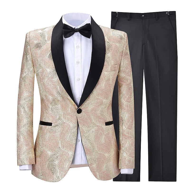 ceehuteey Men's Modern Fit 2 Piece Business Suit (Blazer+Pants)