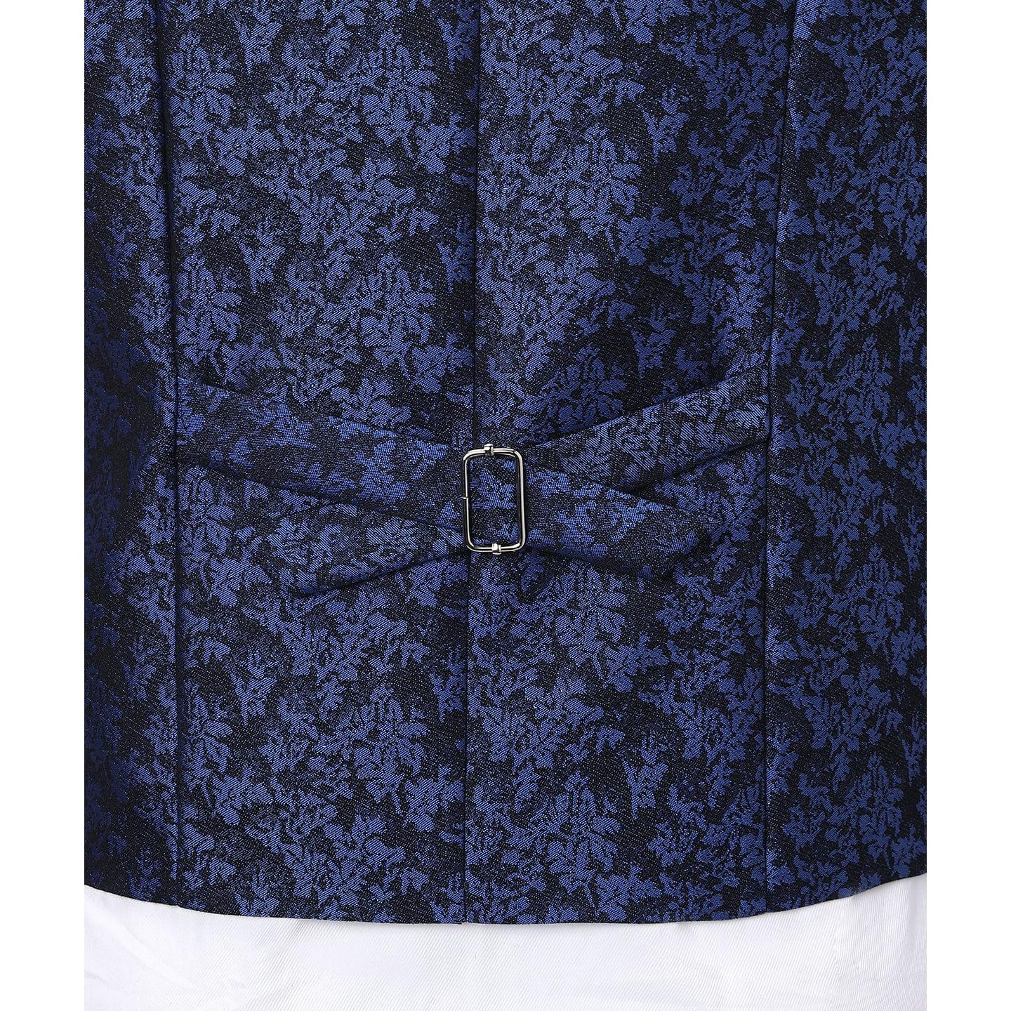 ceehuteey Men's Suit Double Breasted Slim Fit 3 Pieces Business Tuxedos (Blazer+Pants)