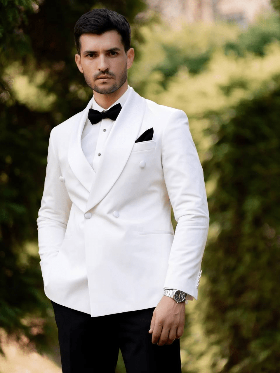 White Jacket Fashion Ceehuteey Men's Suit Fashion Formal Evening