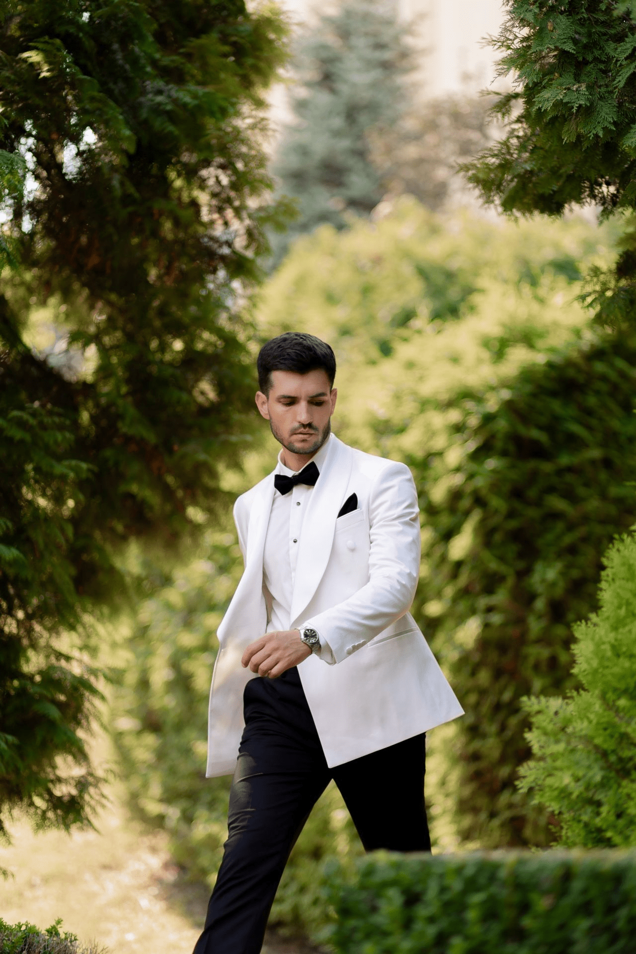 ceehuteey Men's suit Fashion formal evening dress banquet white jacket For Wedding Groomsmen