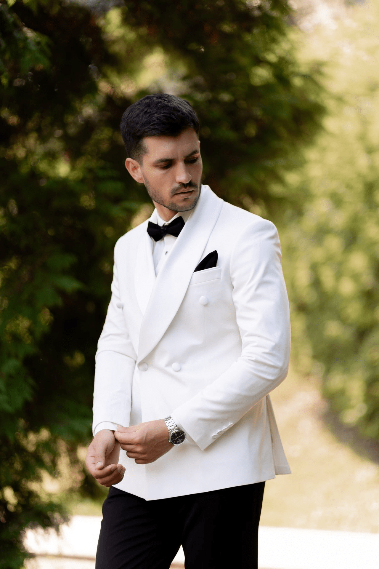 ceehuteey Men's suit Fashion formal evening dress banquet white jacket For Wedding Groomsmen