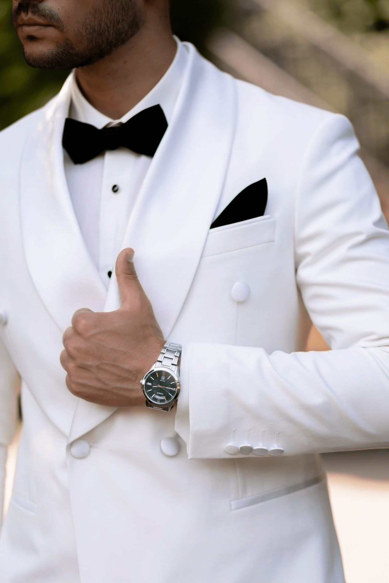 ceehuteey Men's suit Fashion formal evening dress banquet white jacket For Wedding Groomsmen