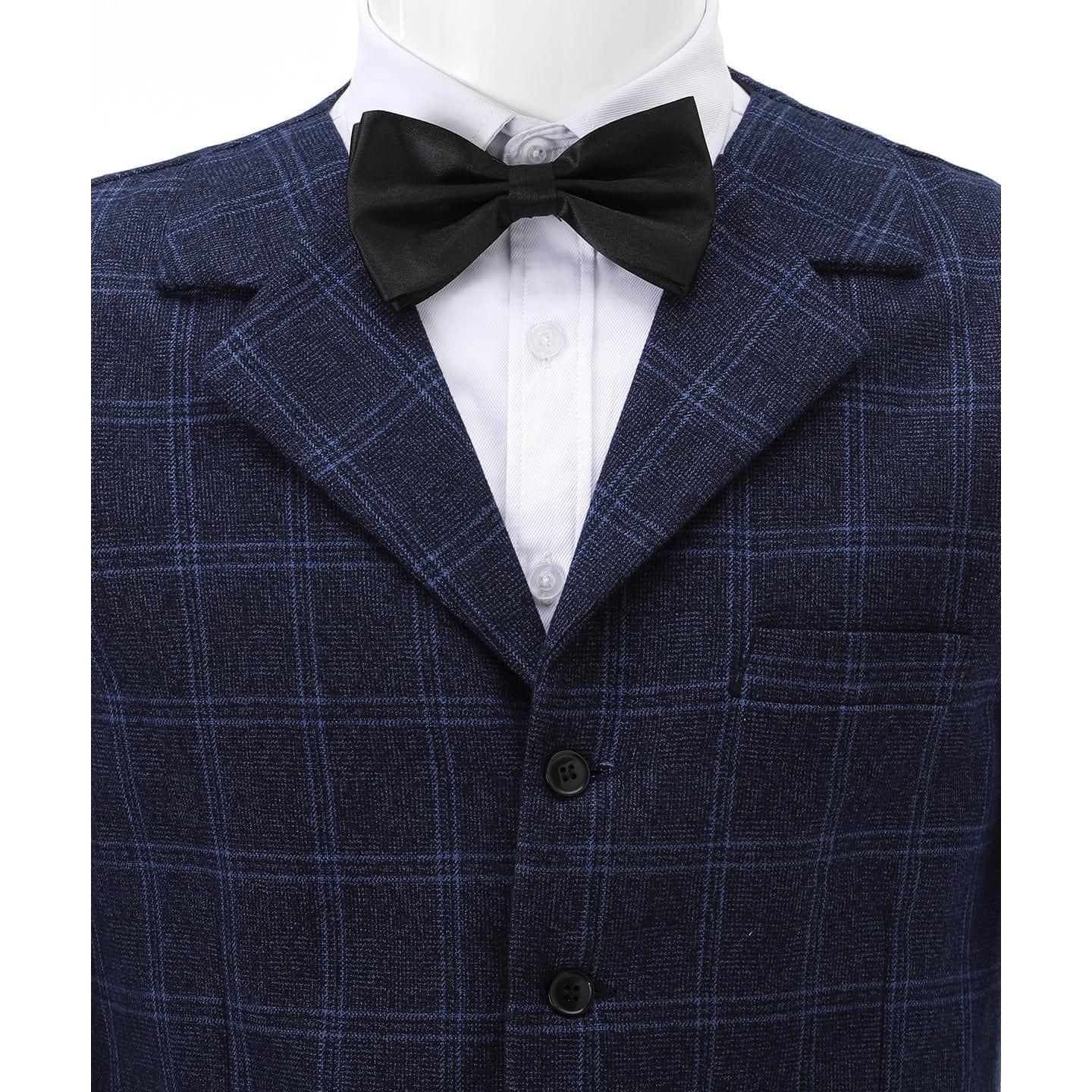 ceehuteey Men's Suit Vests Fashion Notch Lapel Waistcoat