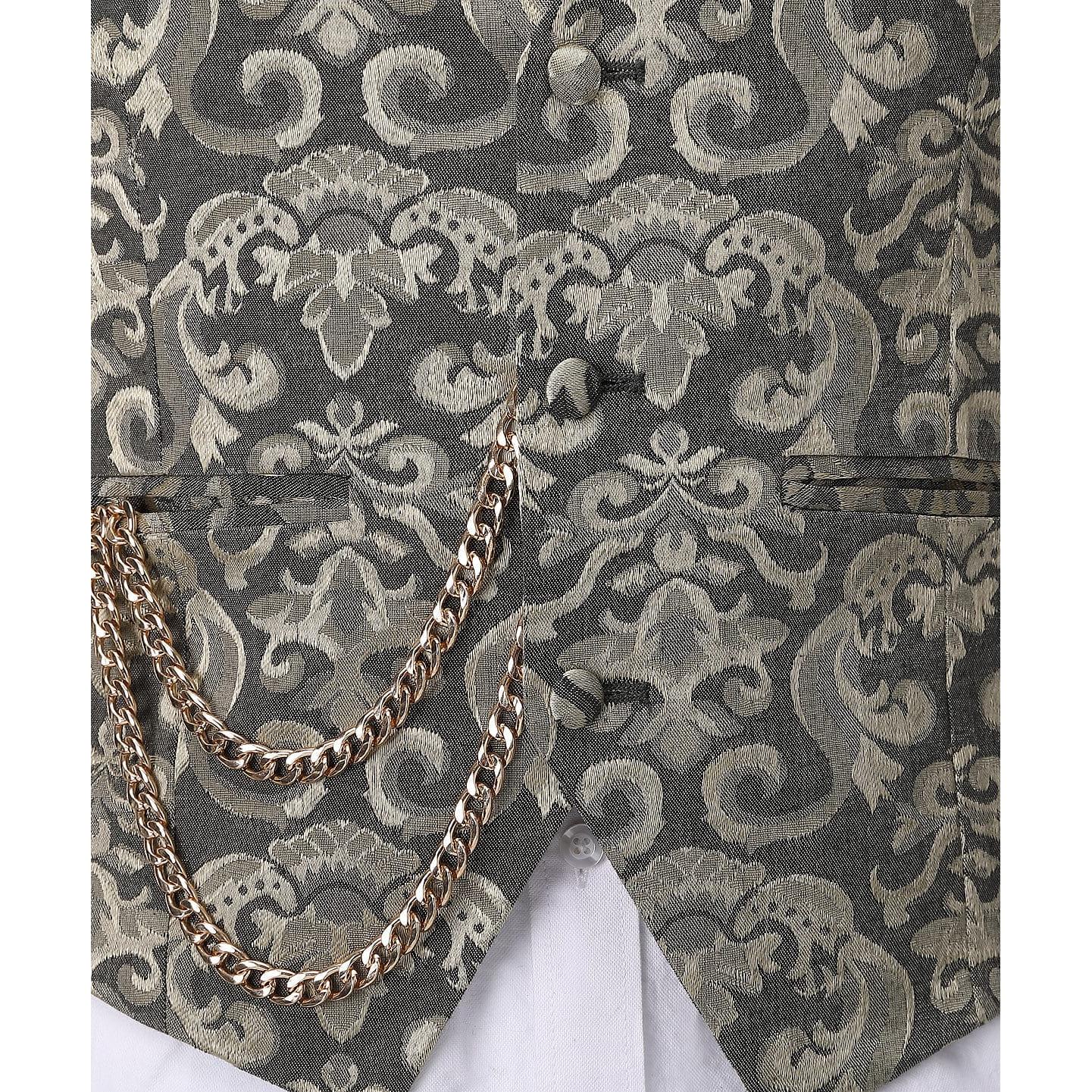 ceehuteey Men's V-Neck Sleeveless Slim Fit Jacket Casual Suit Vests