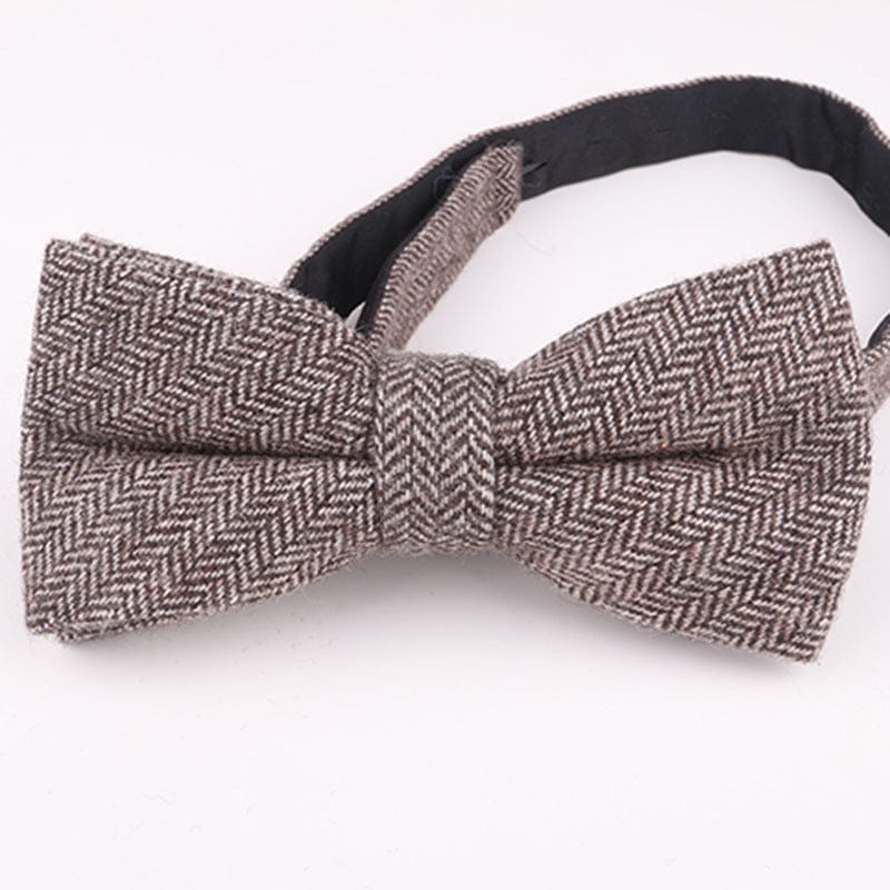 ceehuteey Men's Vintage Classical Herringbone Formal Bow Tie