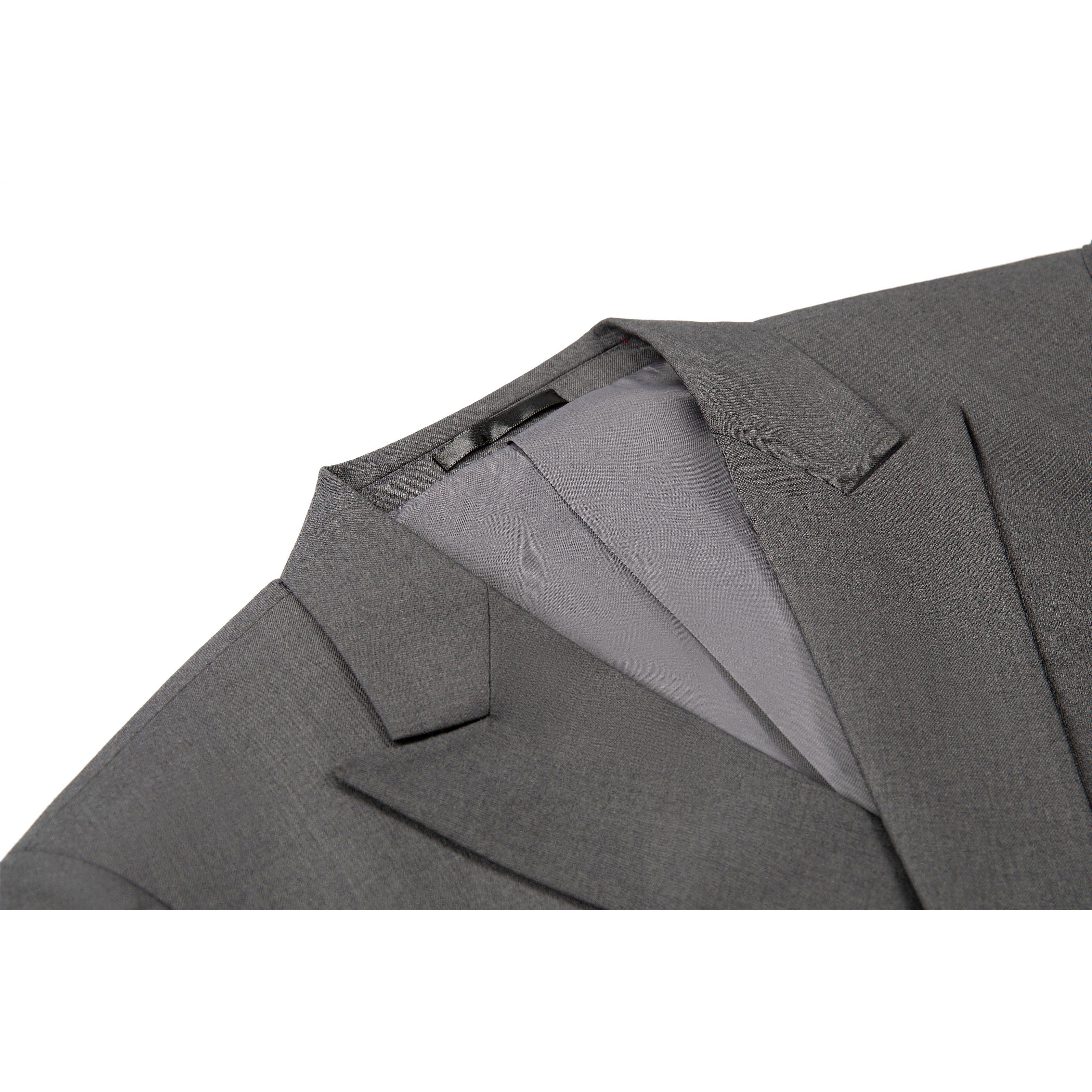 ceehuteey Mens 2 Piece Suit Slim Fit Double Breasted Peak Lapel Mens Coat (Blazer+Pants)