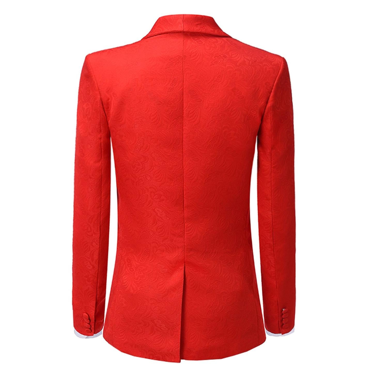 ceehuteey Mens 2 Piece Tuxedo Suits Slim Fit Casual Suit Blazer