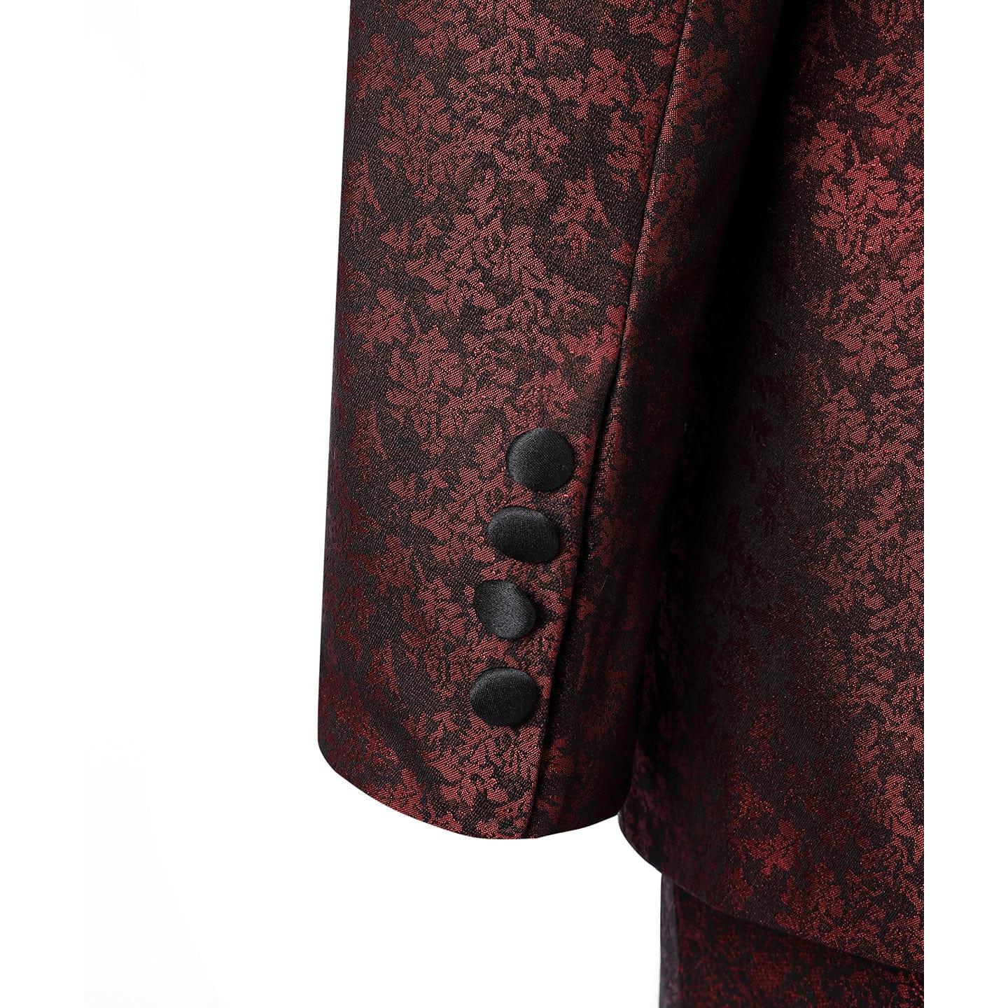 ceehuteey Mens Suit 3 Pieces Formal Business Shawl Lapel Plaid Tuxedos Jacket for Wedding Groom(Blazer+Vest+Pants)