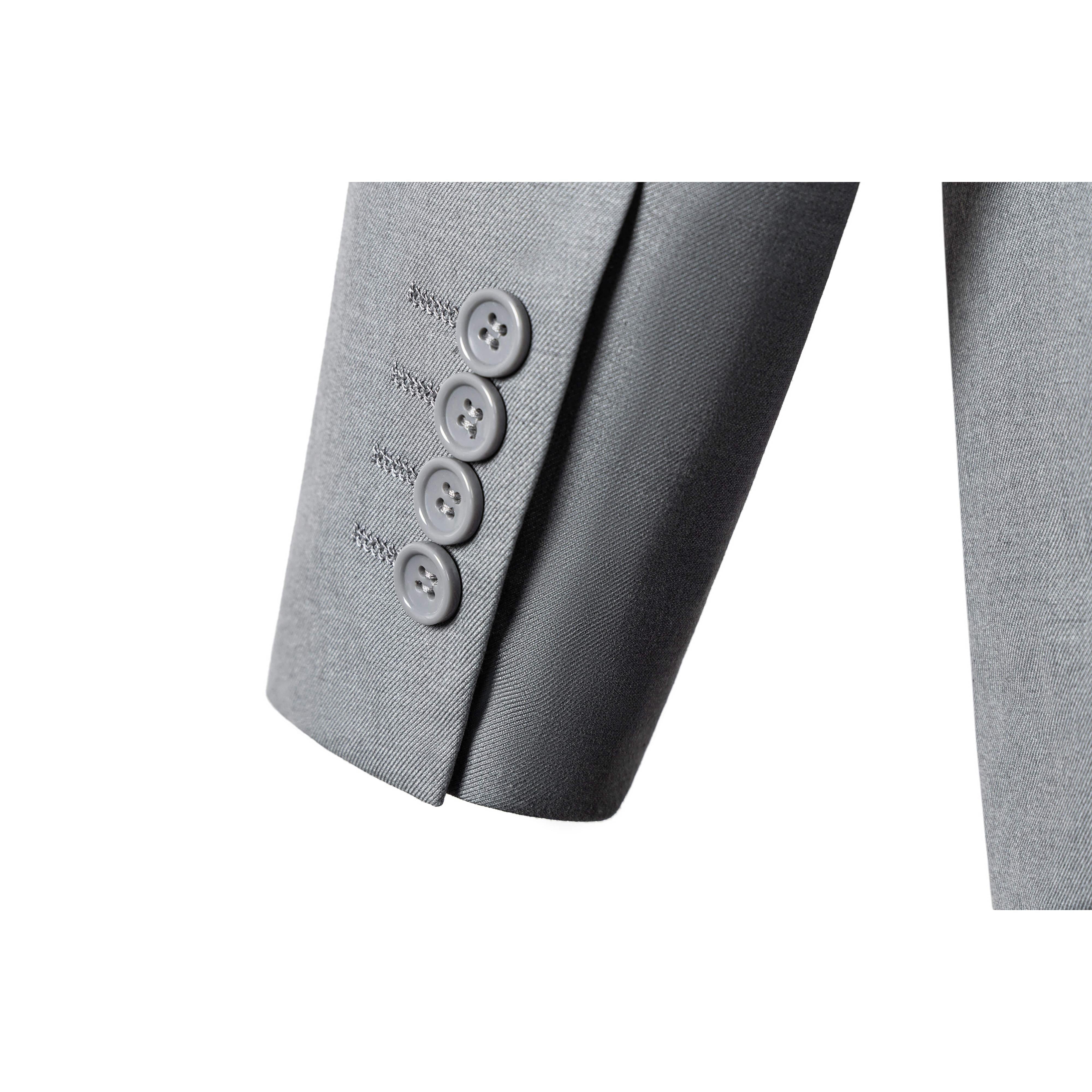 ceehuteey Mens Suit 3-Pieces Notch Lapel Fashion Formal Solid Blazer Suit (Blazer+vest+Pants)