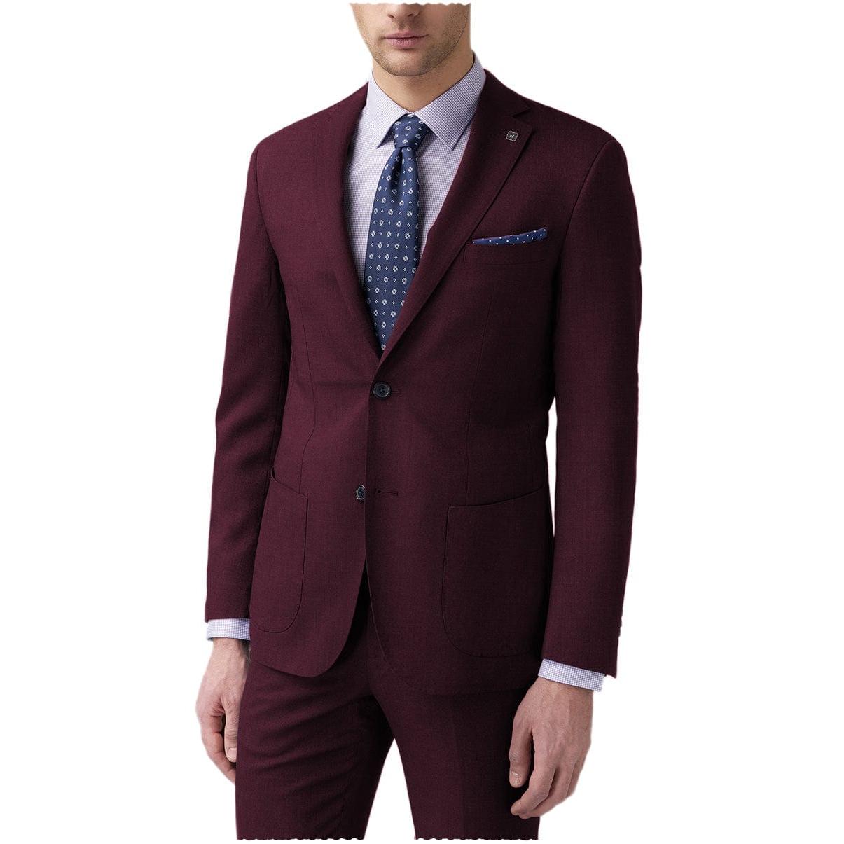 ceehuteey Slim Fit Formal 2 pieces Mens Suit Blazer (Blazer+Pants)