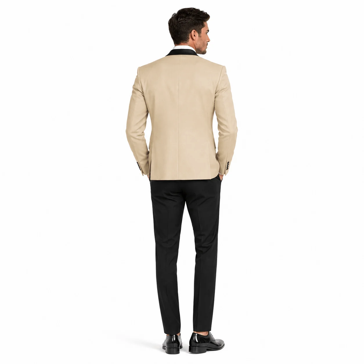 Ceehuteey 3 Piece Mens Suit Shawl Lapel Prom For Suits (Blazer + Vest + Pants)