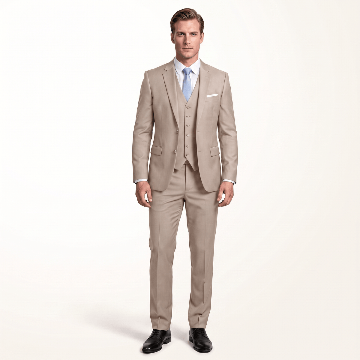 Ceehuteey Men's Suit 3 Piece Casual Jacket For Wedding (Blazer+Vest+Pants)