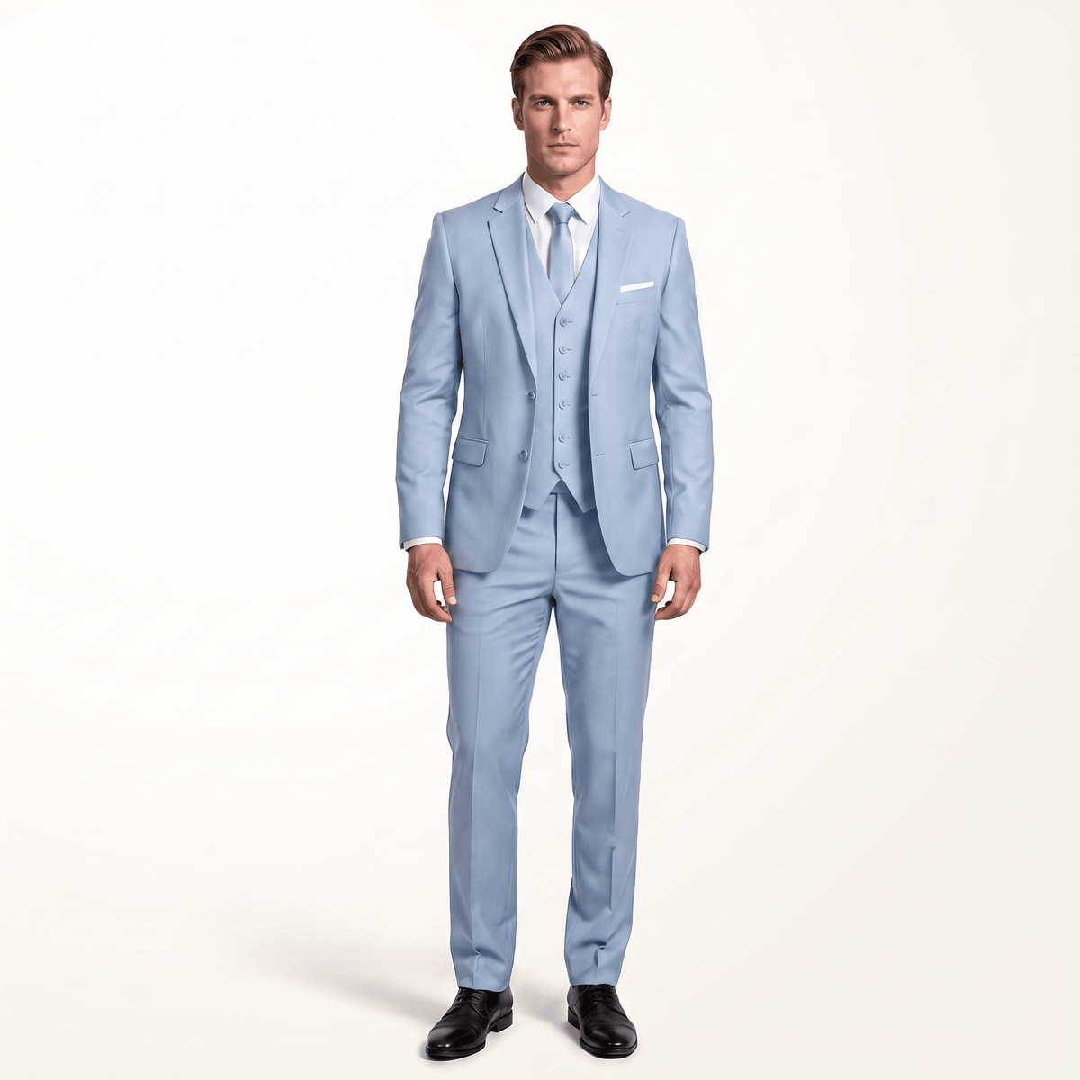Ceehuteey Men's Suit 3 Piece Casual Jacket For Wedding (Blazer+Vest+Pants)