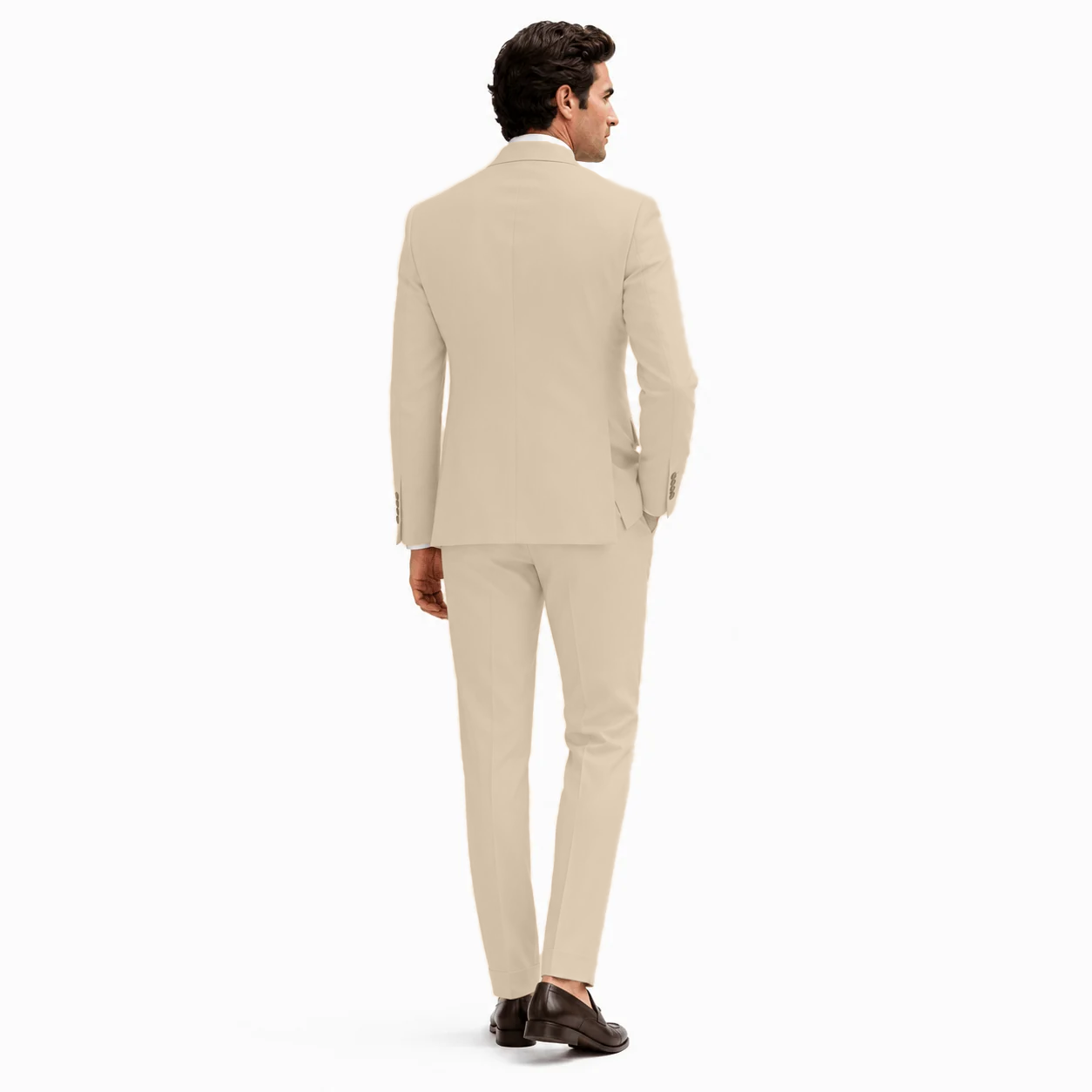 Ceehuteey Men's 2 Pieces Double Breasted Peak Lapel Gent Suit (Blazer+Pants)