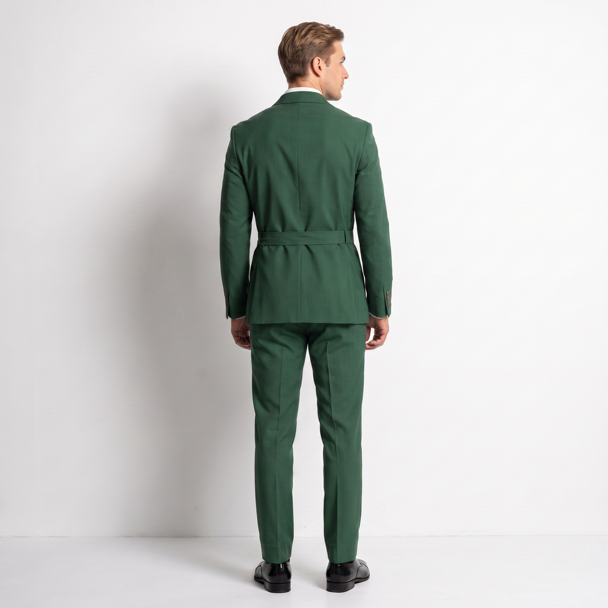 Ceehuteey 2 Pieces Men's Double Breasts Shawl Lapel Men's Suit (Blazer+Pants)