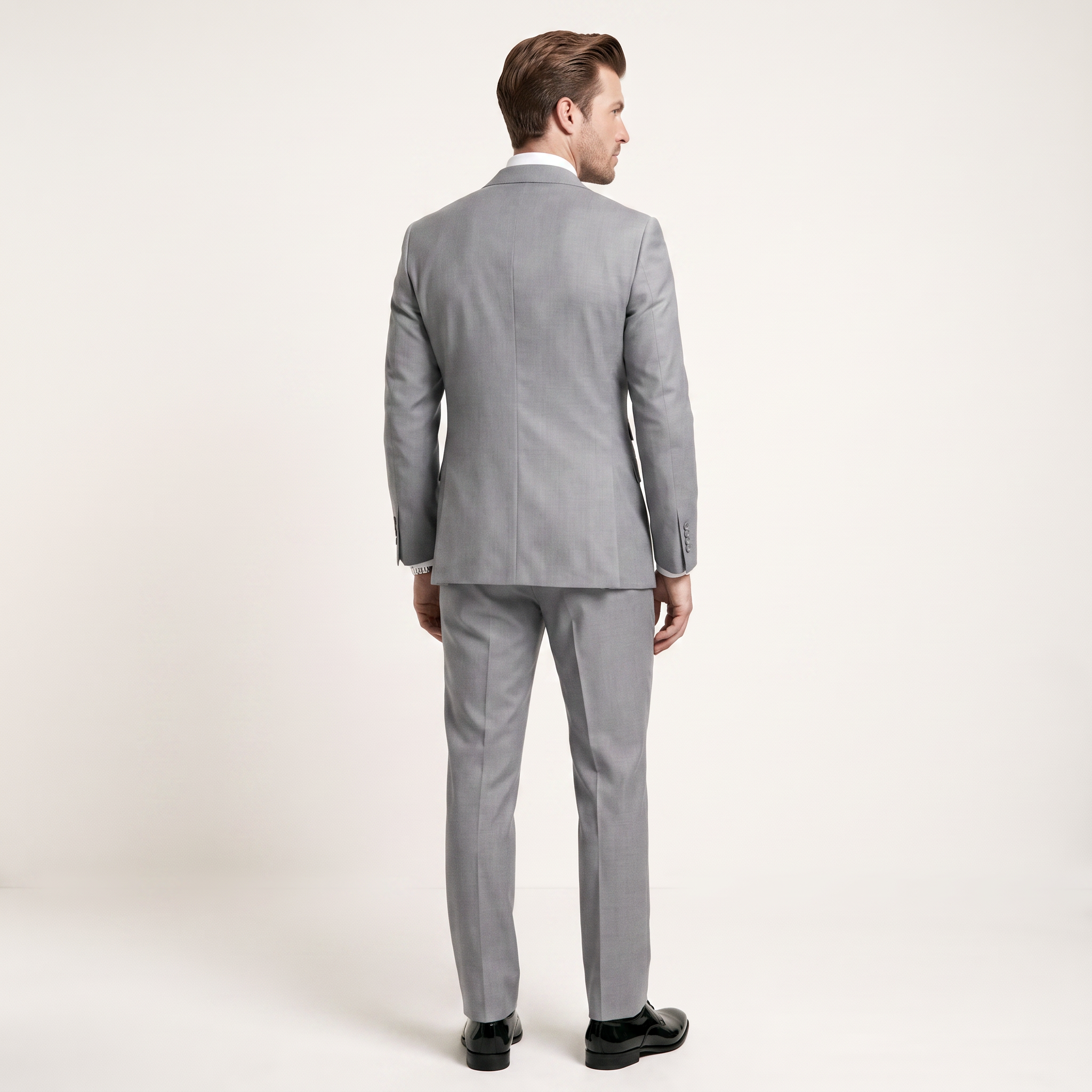Ceehuteey Men's 2 Pieces Double Breasted Peak Lapel Men's Suits (Blazer+Pants)