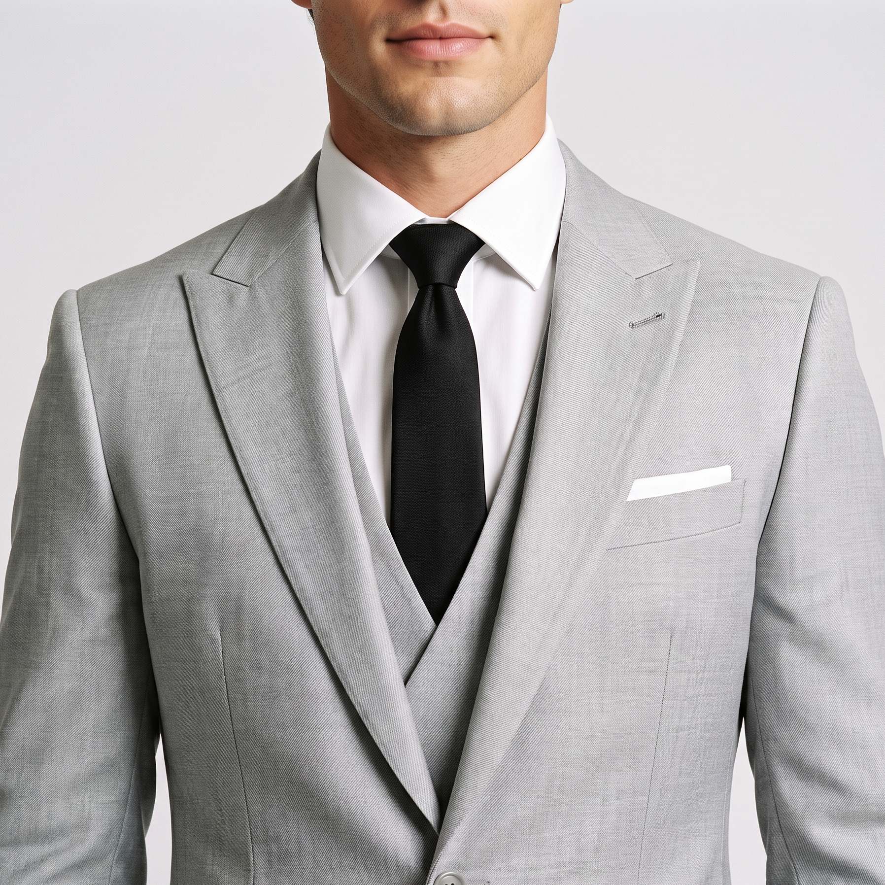 Ceehuteey 3 Pieces Men's Suit Flat Peak Lapel Suits (Blazer+Vest+Pants)