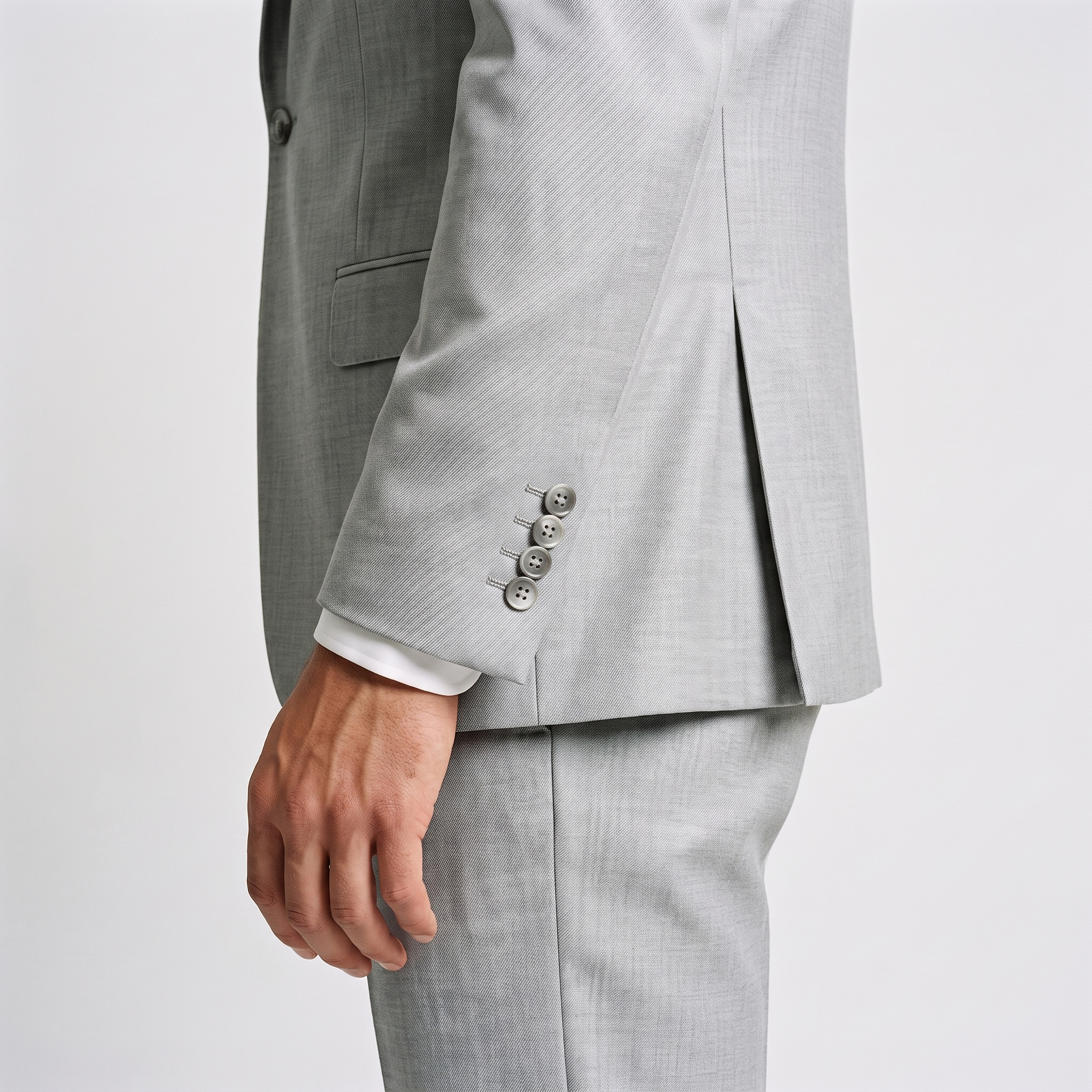 Ceehuteey 3 Pieces Men's Suit Flat Peak Lapel Suits (Blazer+Vest+Pants)