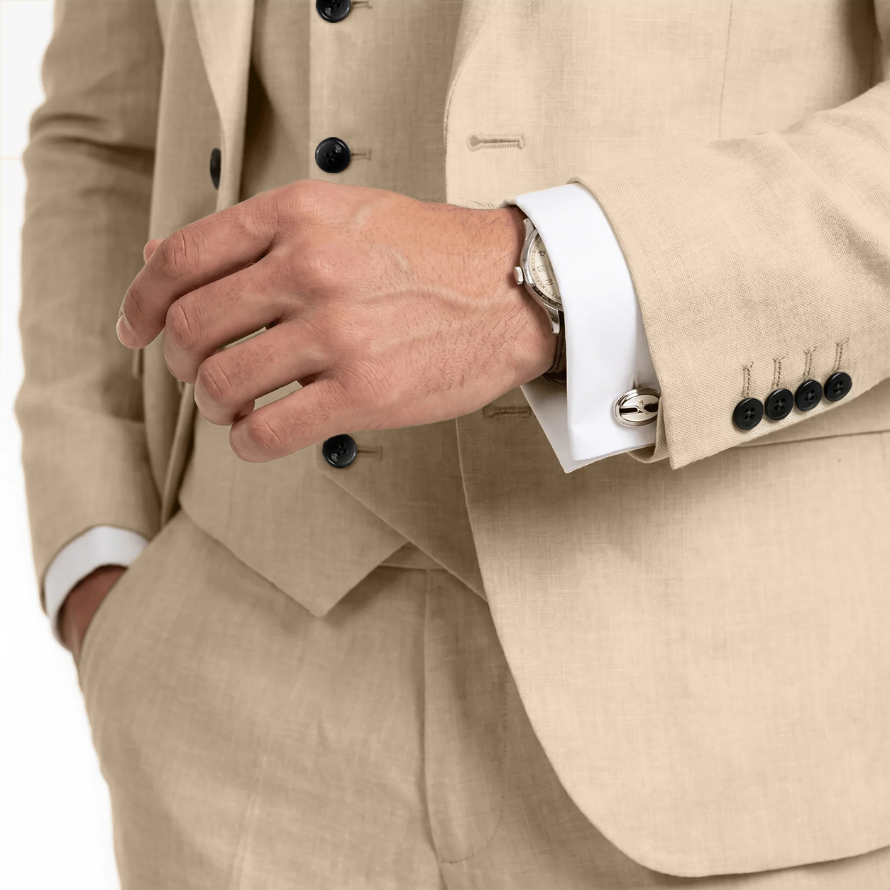 Ceehuteey 3 Piece Mens Suit Prom Peak Lapel Suit (Blazer + Vest + Pants)