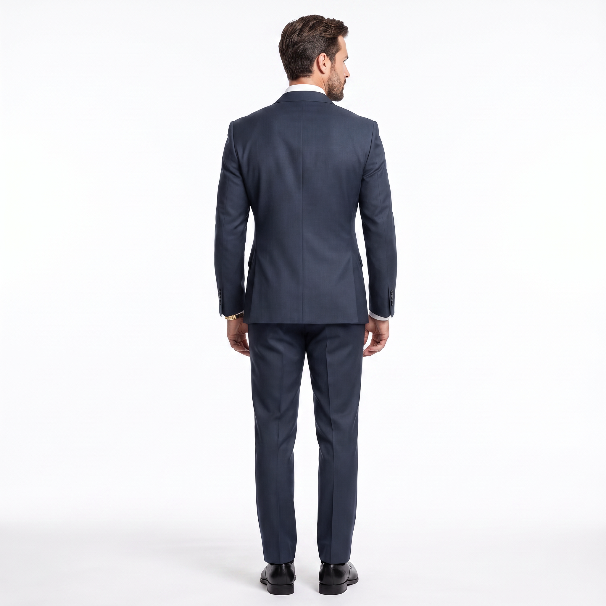 Ceehuteey Men's high-end business double breasted 2 Pieces Peak lapel Suits suit (Blazer+Pants)