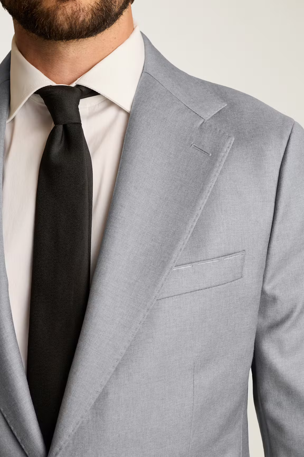 Men's 2 Pieces Grey Casual Fashion Notch Lapel Multiple Occasions Suit (Blazer+Pants)