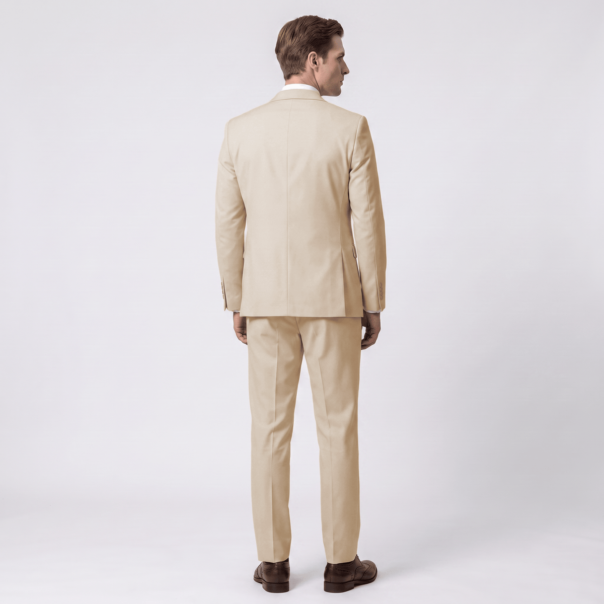 Men's Suit 3 Piece Business Casual Flat Notch Lapel Mens Suit (Blazer+vest+Pants)
