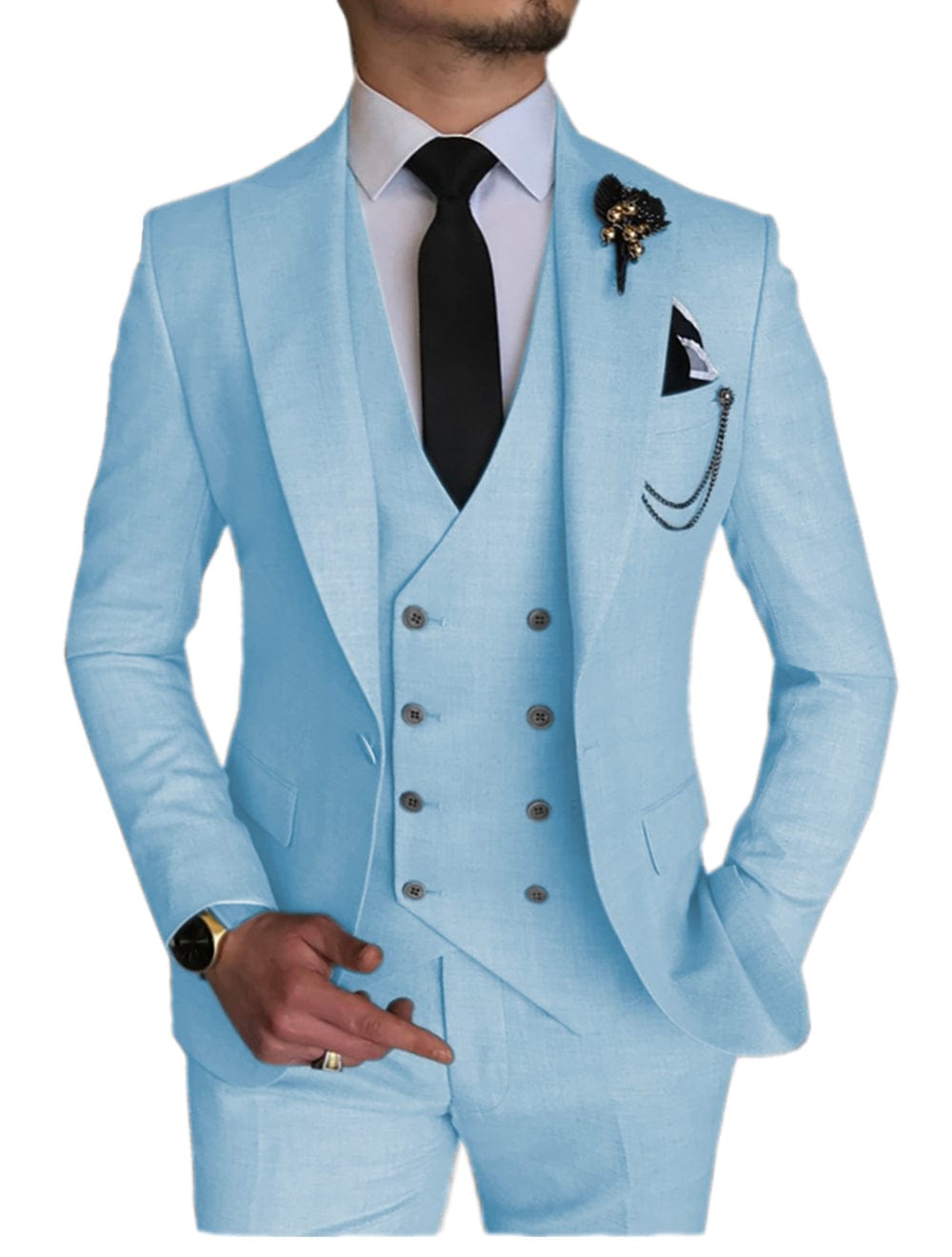 Lavender Slim Fit Purple Suit Men With Peaked Lapel Blazers, Vest, And  Pants Perfect For Weddings, Proms, Or Special Occasions From Weddingteam,  $85.94 | DHgate.Com