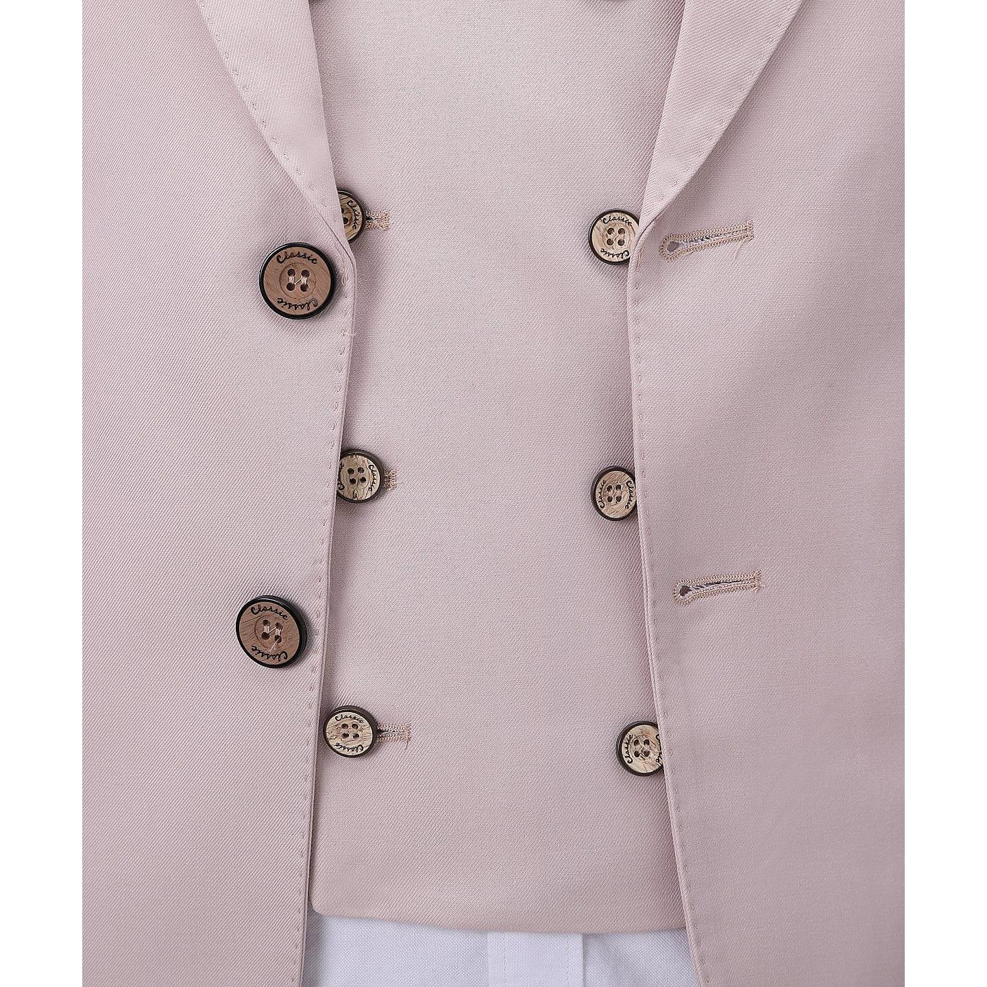 ceehuteey 3 Pieces Business Mens Suit Peak Lapel Blazer Formal (Blazer+vest+Pants)