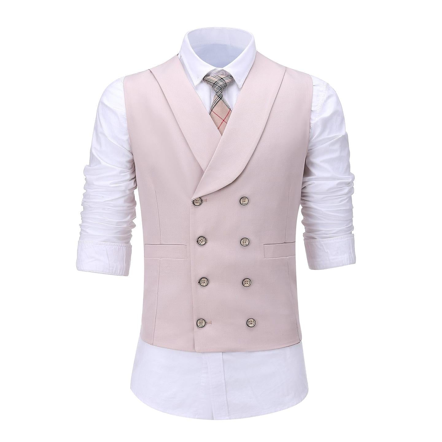 ceehuteey 3 Pieces Business Mens Suit Peak Lapel Blazer Formal (Blazer+vest+Pants)