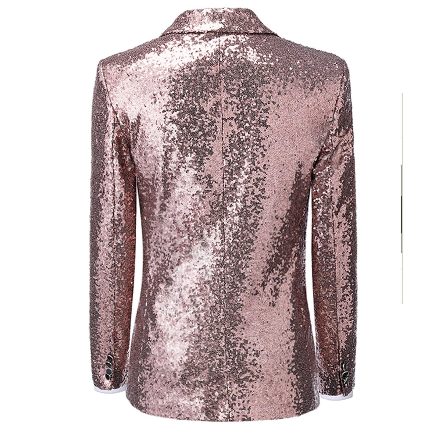 ceehuteey Casual Men's Floral Suit Double Breasted 2 Piece Business Tuxedos (Blazer+Pants)